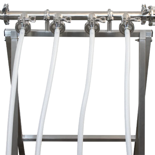 MB® Manual Keg Filler | 4 Station | 1.5" T.C. Connections | Welded Stainless Steel Folding Stand | Optional Keg Filling FOBs - Image 5