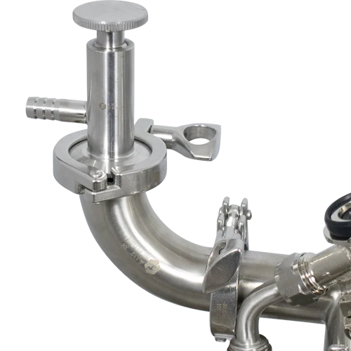 MB® Manual Keg Filler | 4 Station | 1.5" T.C. Connections | Welded Stainless Steel Folding Stand | Optional Keg Filling FOBs - Image 6