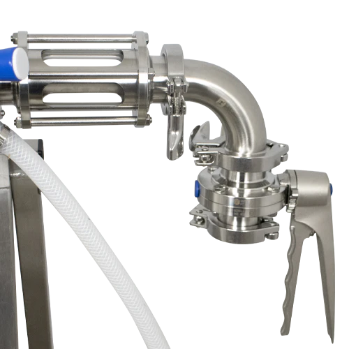 MB® Manual Keg Filler | 4 Station | 1.5" T.C. Connections | Welded Stainless Steel Folding Stand | Optional Keg Filling FOBs - Image 7