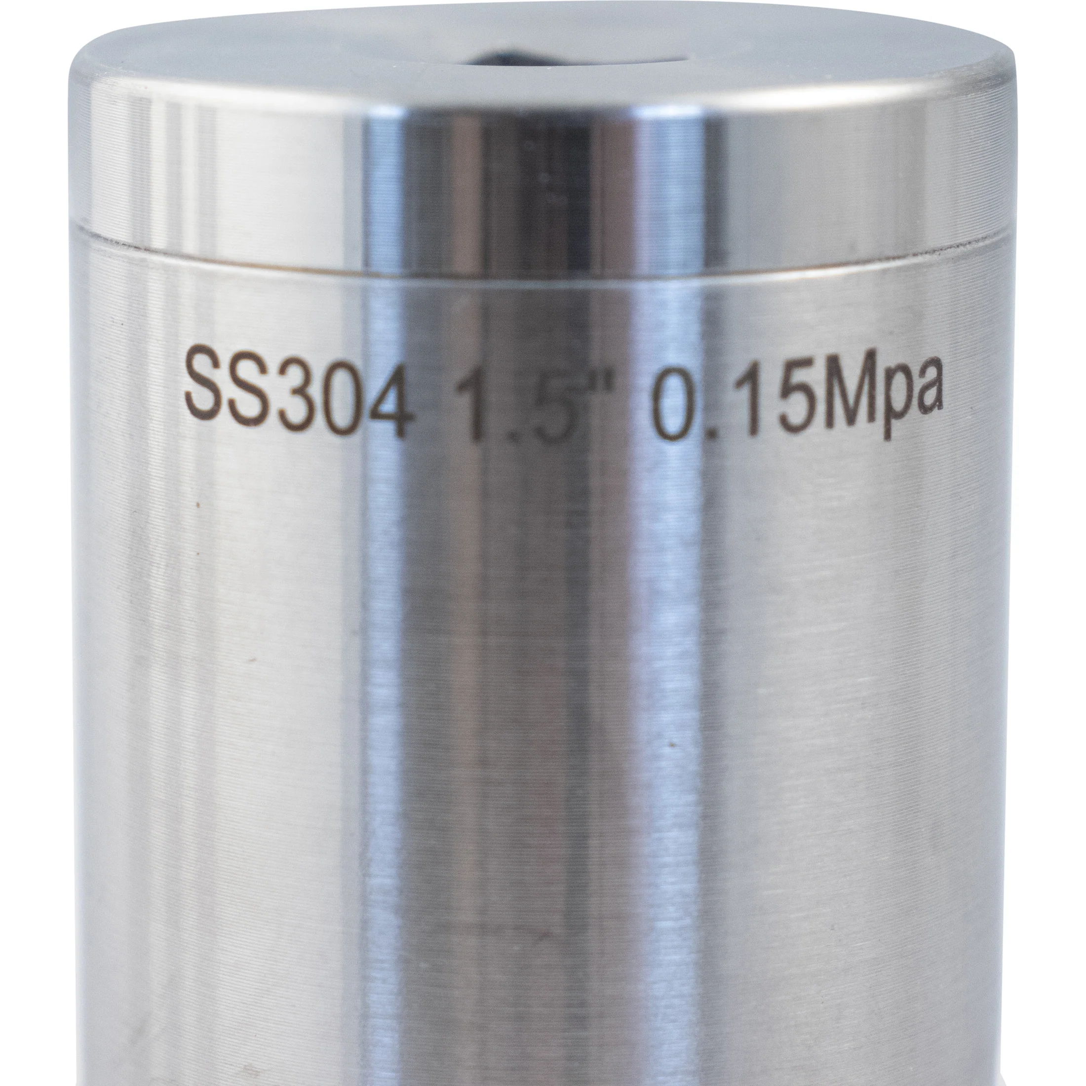 MB® Pressure Relief Valve | T.C. PRV | 1.5" Tri-Clamp | 1.5 BAR | 21.7 PSI | Stainless Steel - Image 3
