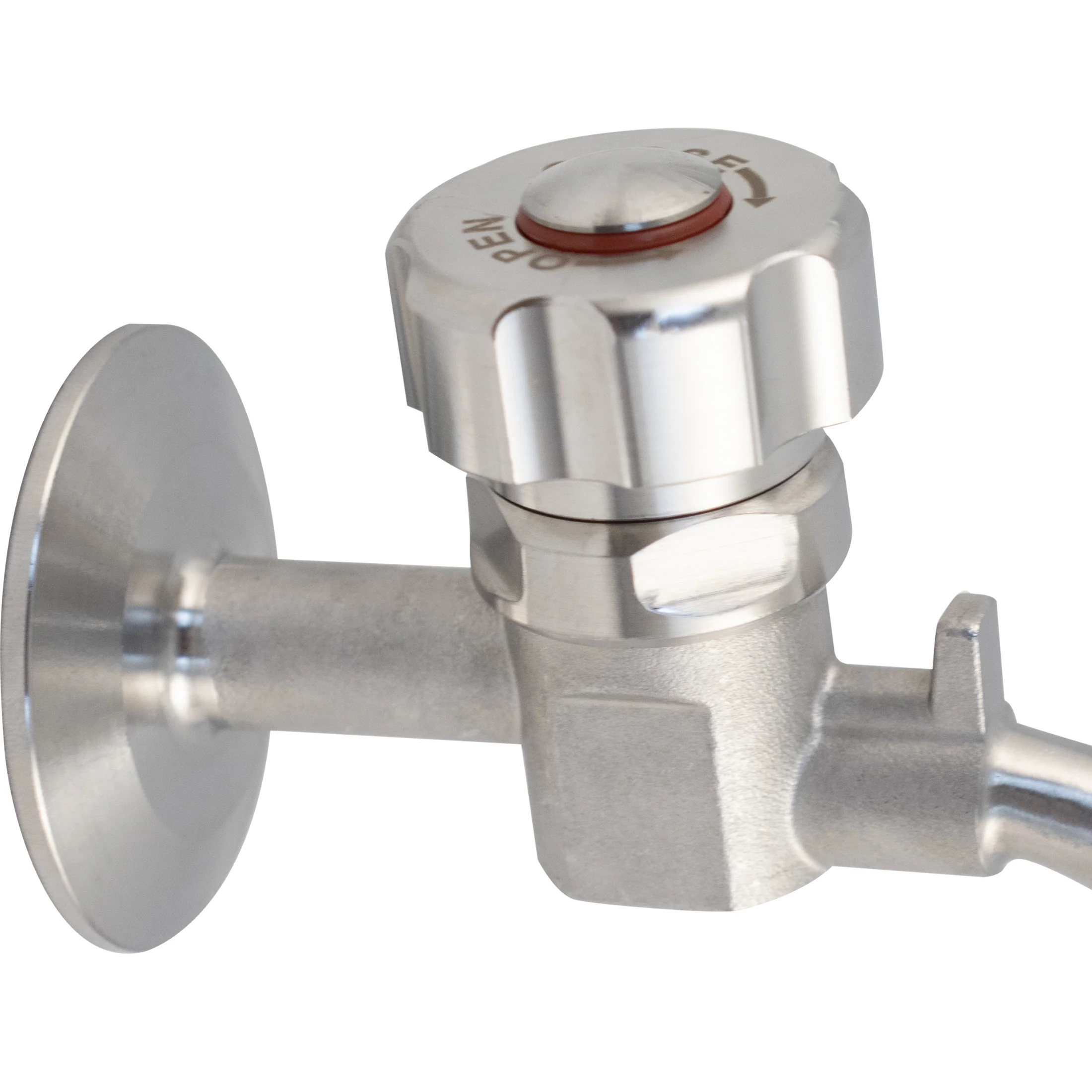 MB® Sanitary Sample Valve | Sample Coil Compatible | 1.5" Tri-Clamp | Stainless Steel