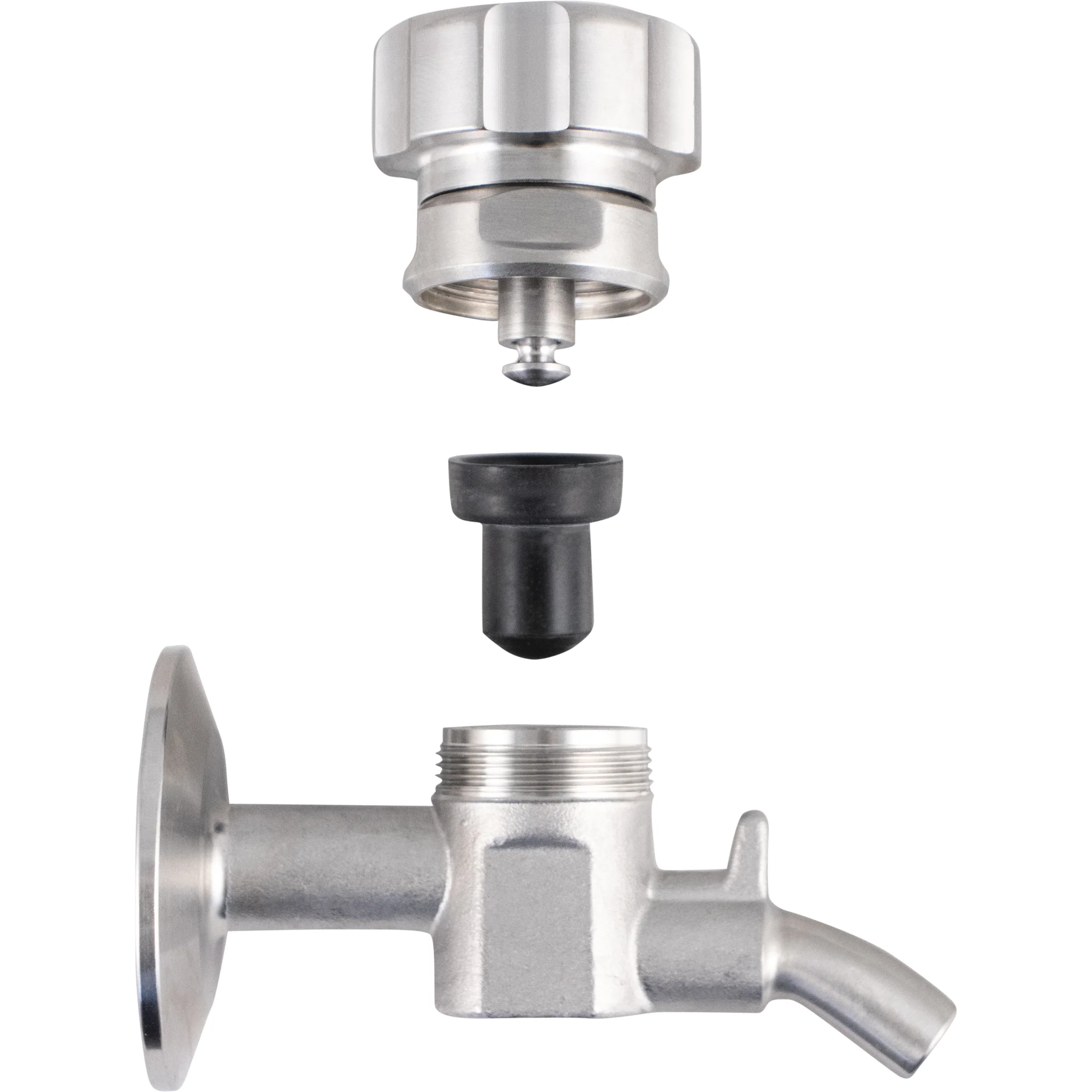 MB® Sanitary Sample Valve | Sample Coil Compatible | 1.5" Tri-Clamp | Stainless Steel - Image 5