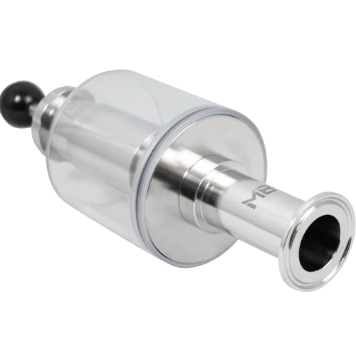 MB® Tri-Clamp Spunding Valve | 2 BAR | 15-30 PSI | 1.5" T.C. | Etched Pressure Scale | Hand Adjustable | Polycarbonate Liquid Cylinder | Stainless Steel - Image 3