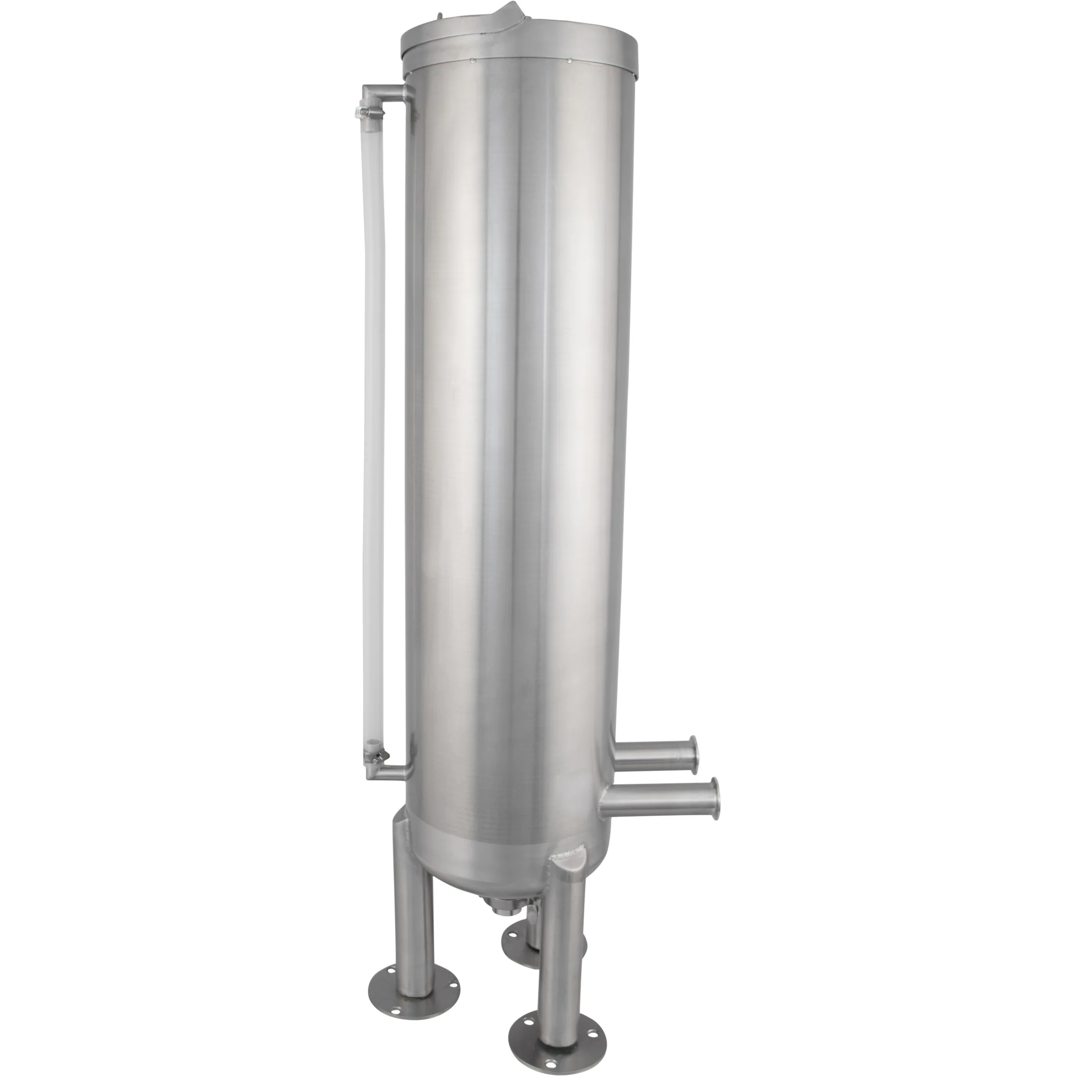 MB® Wort Grant Tank | 1.5" T.C. Sanitary Ports | Sight Gauge | Dish Bottom | Stainless Steel | 40L | 10.5G