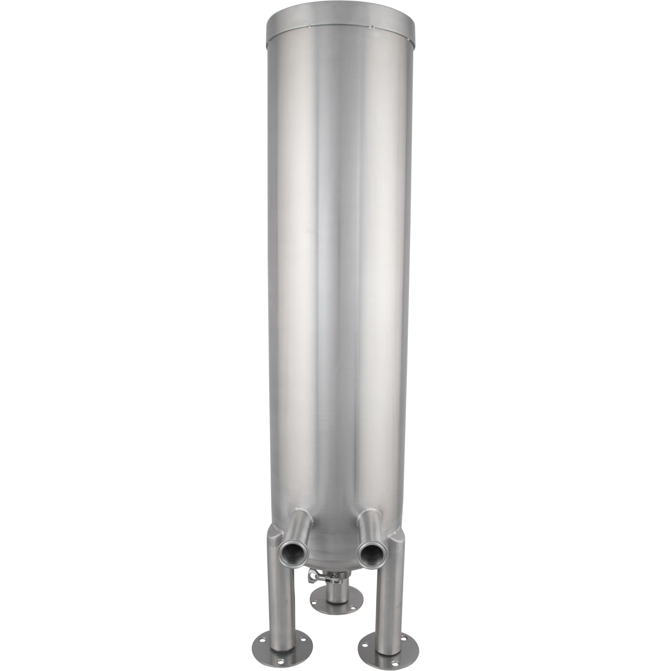 MB® Wort Grant Tank | 1.5" T.C. Sanitary Ports | Sight Gauge | Dish Bottom | Stainless Steel | 40L | 10.5G - Image 3