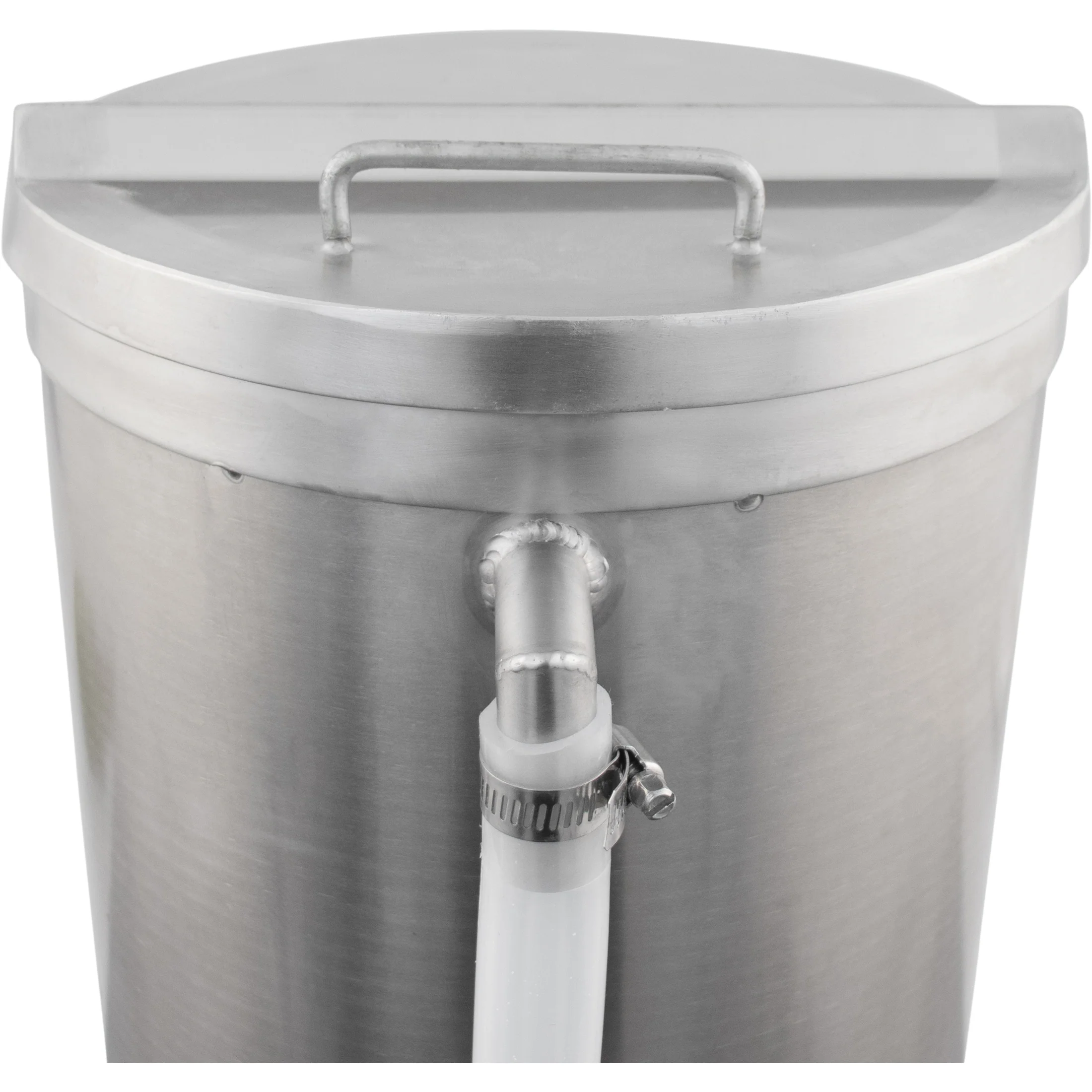MB® Wort Grant Tank | 1.5" T.C. Sanitary Ports | Sight Gauge | Dish Bottom | Stainless Steel | 40L | 10.5G - Image 5