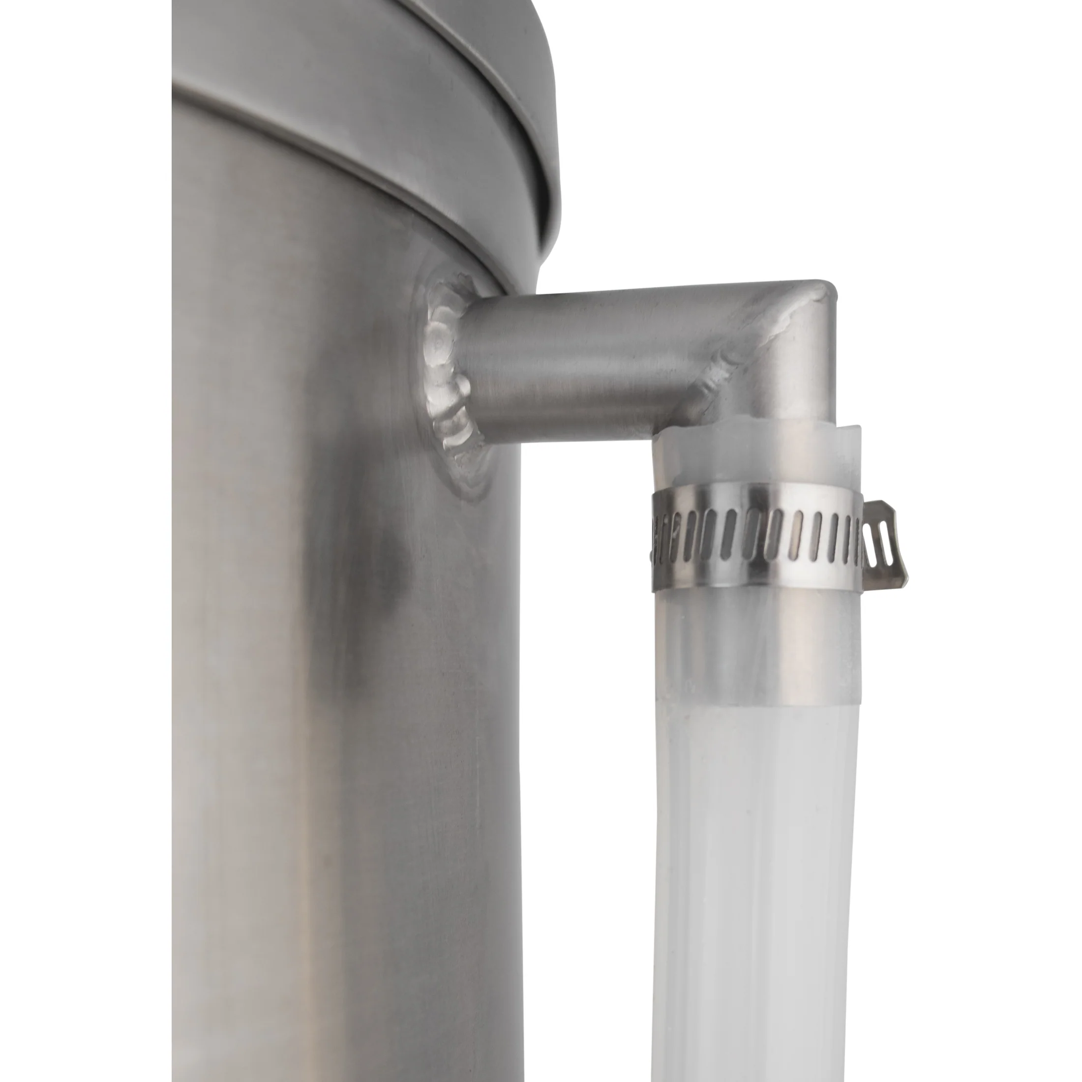 MB® Wort Grant Tank | 1.5" T.C. Sanitary Ports | Sight Gauge | Dish Bottom | Stainless Steel | 40L | 10.5G - Image 7