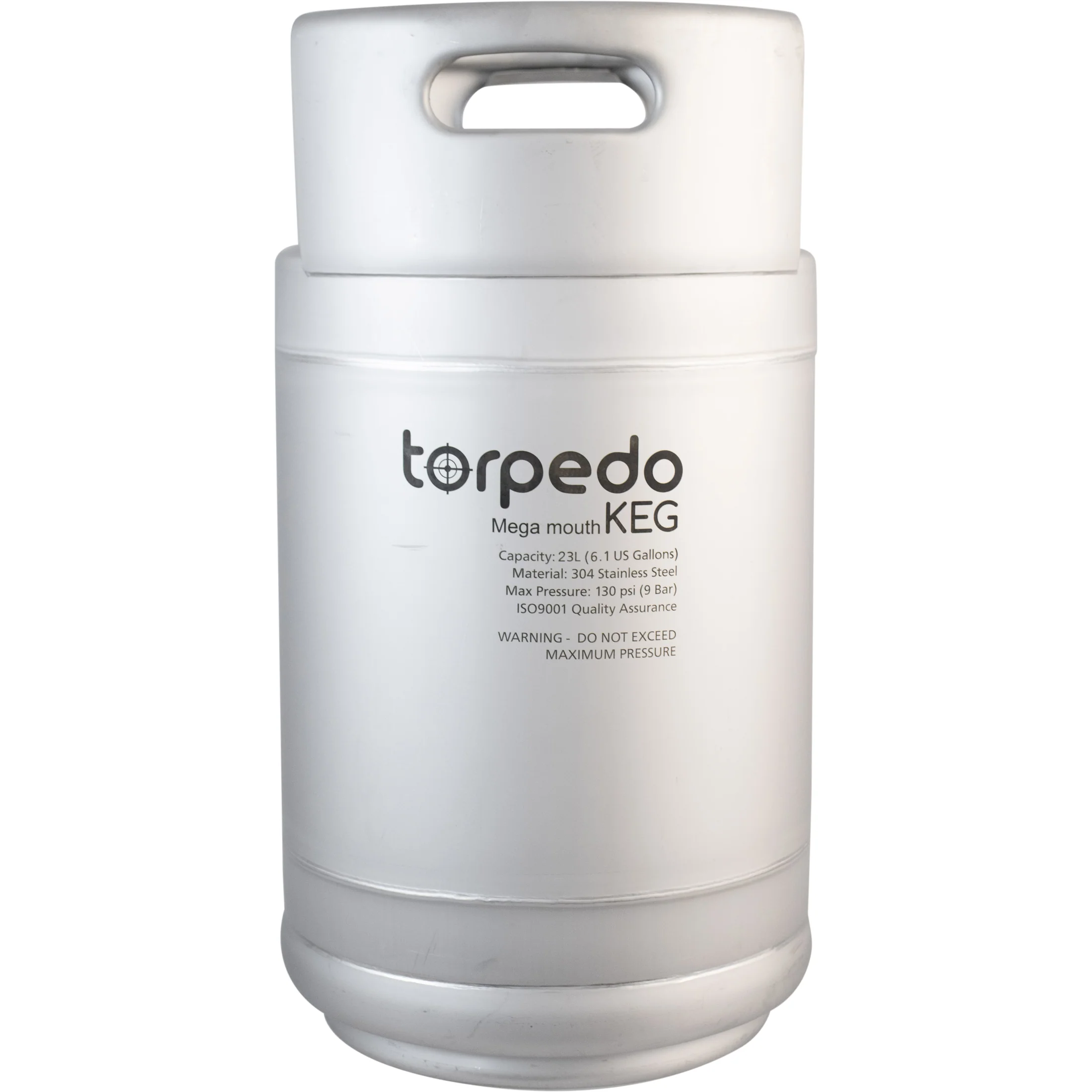 Megamouth Torpedo Keg | Ball Lock Keg | Stainless Steel Corny Keg - Open Box - Image 5