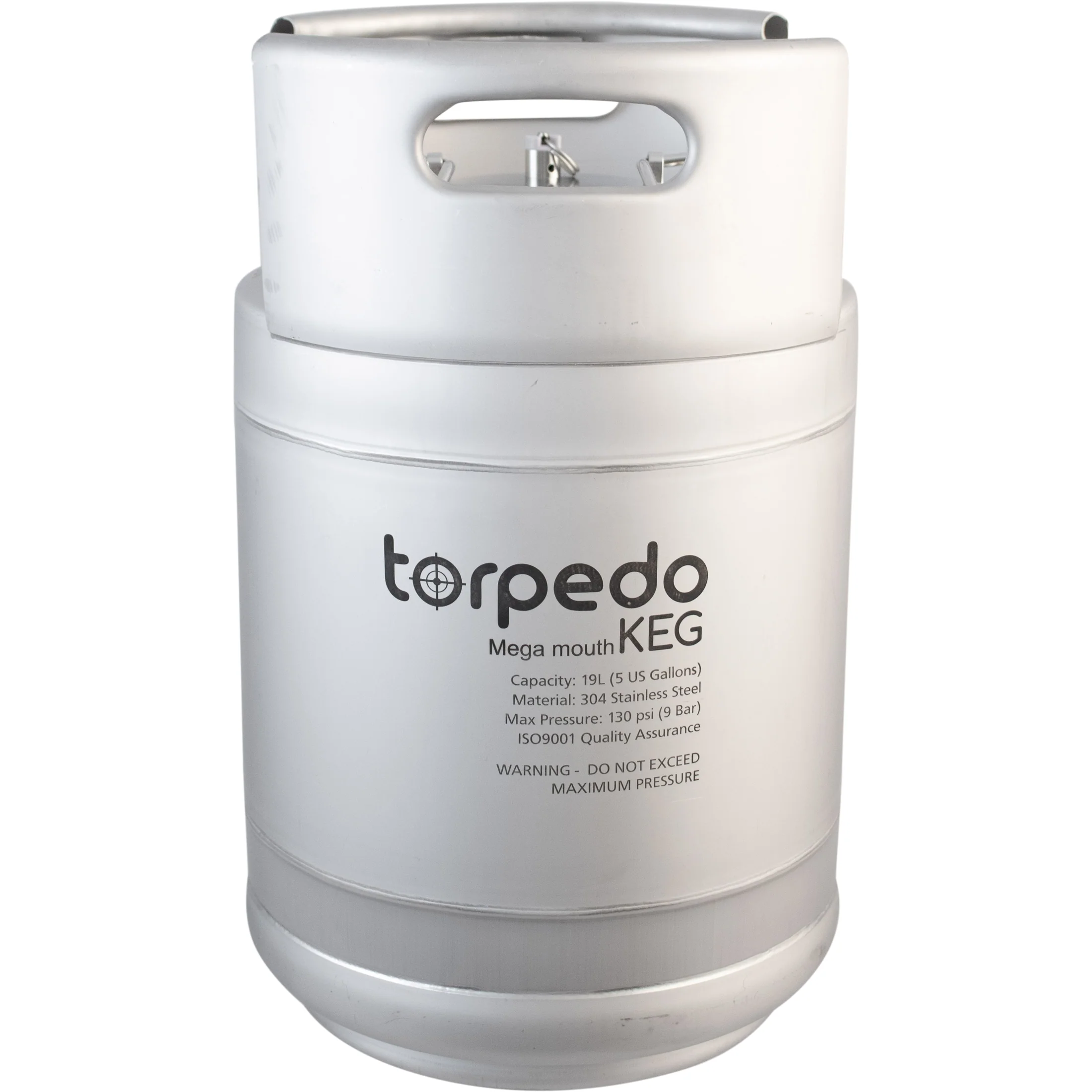 Megamouth Torpedo Keg | Ball Lock Keg | Stainless Steel Corny Keg - Open Box - Image 6
