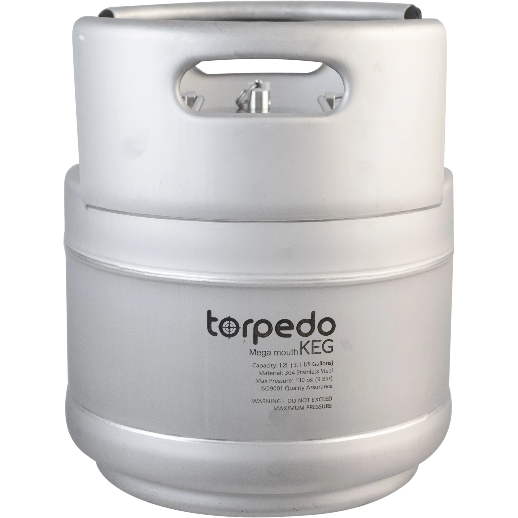 Megamouth Torpedo Keg | Ball Lock Keg | Stainless Steel Corny Keg - Image 9