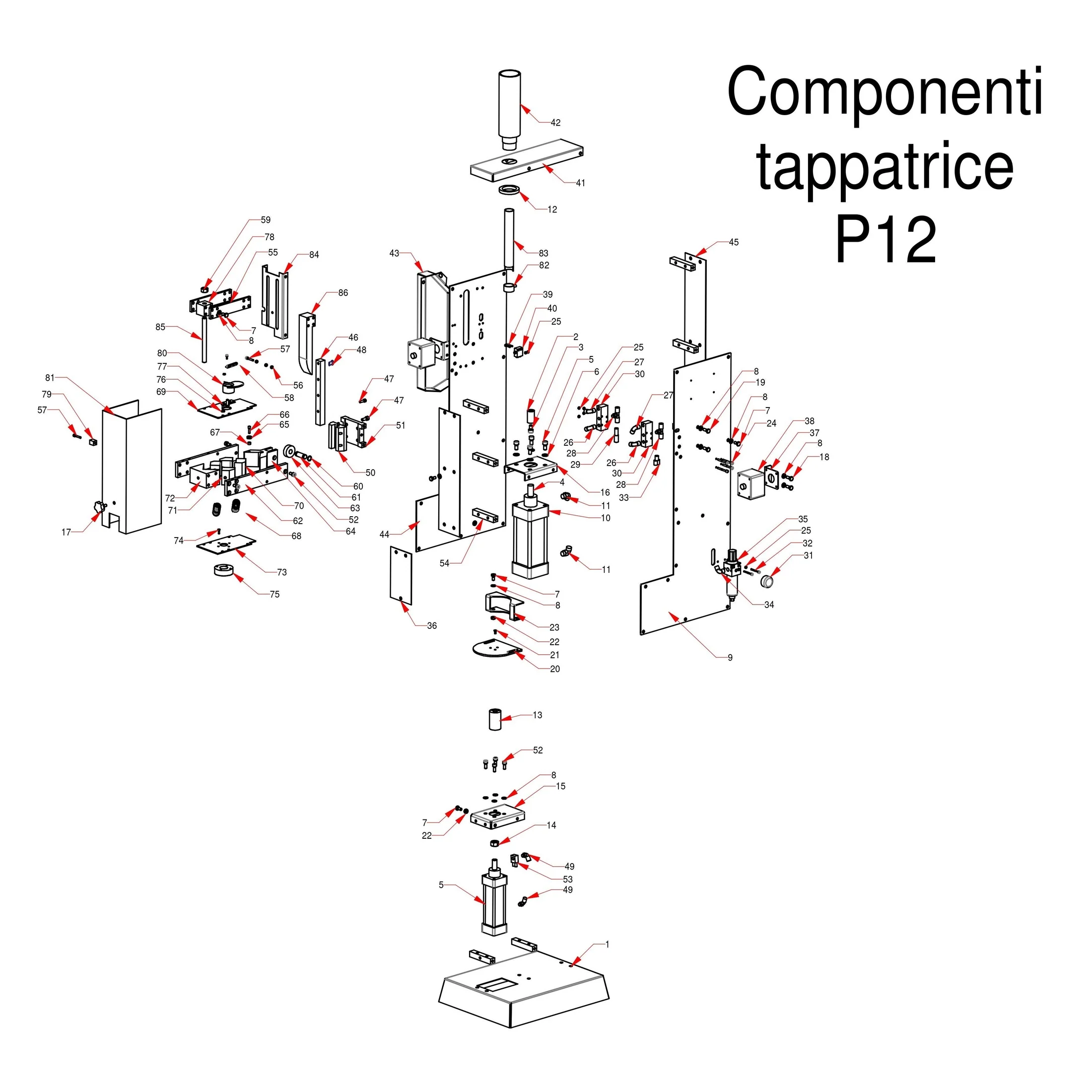 MEP Pneumatic Bottle Corker | P12 Replacement Mixing Device Spring | Pos. 112 - Image 3