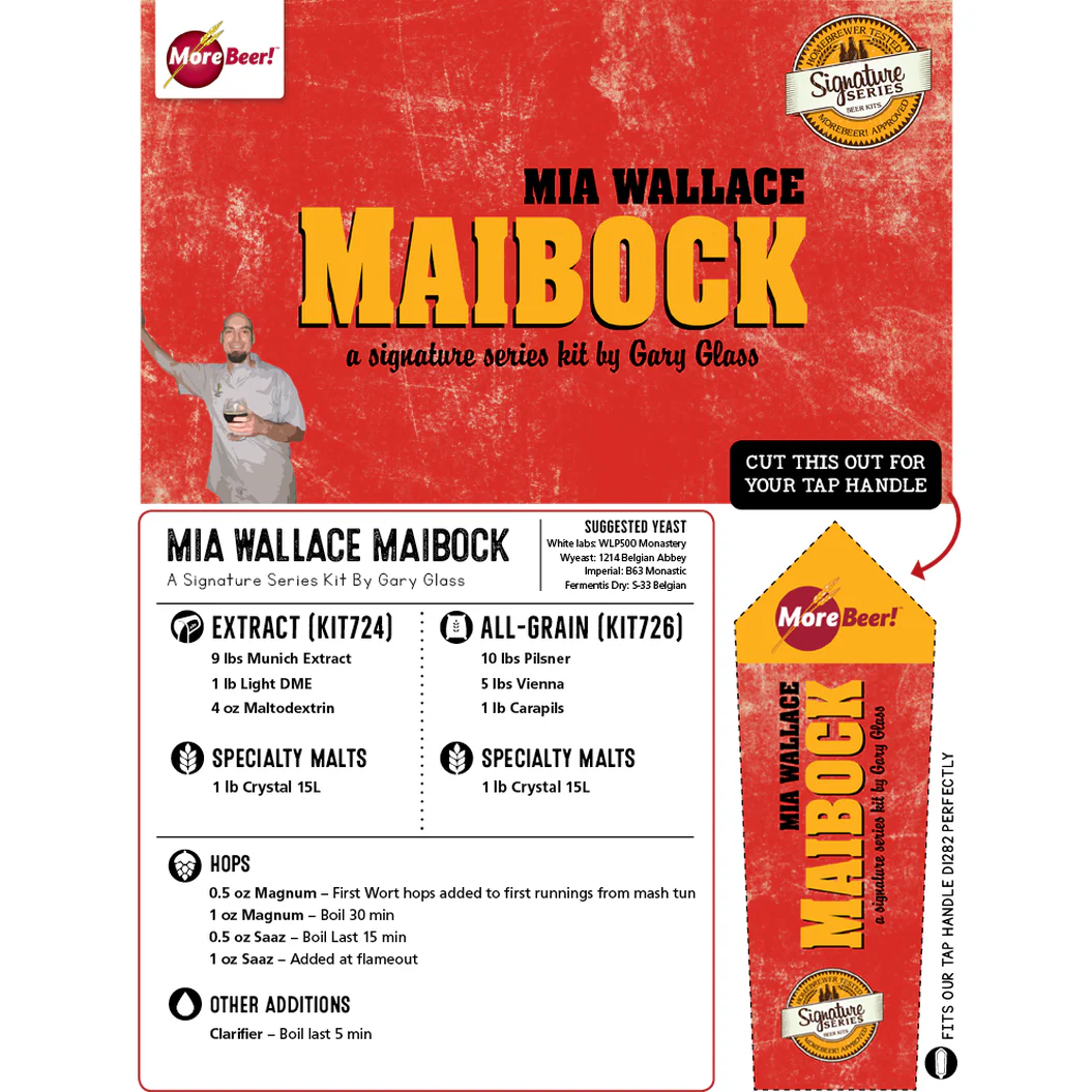 Mia Wallace Maibock by Gary Glass | 5 Gallon Beer Recipe Kit | All-Grain - Image 4