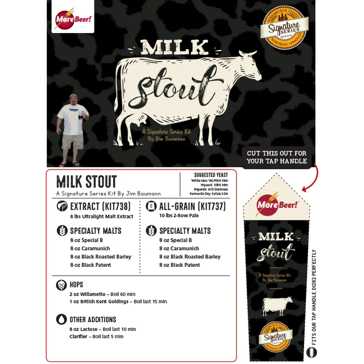 Milk Stout by Jim Baumann | 5 Gallon Beer Recipe Kit | Extract - Image 3