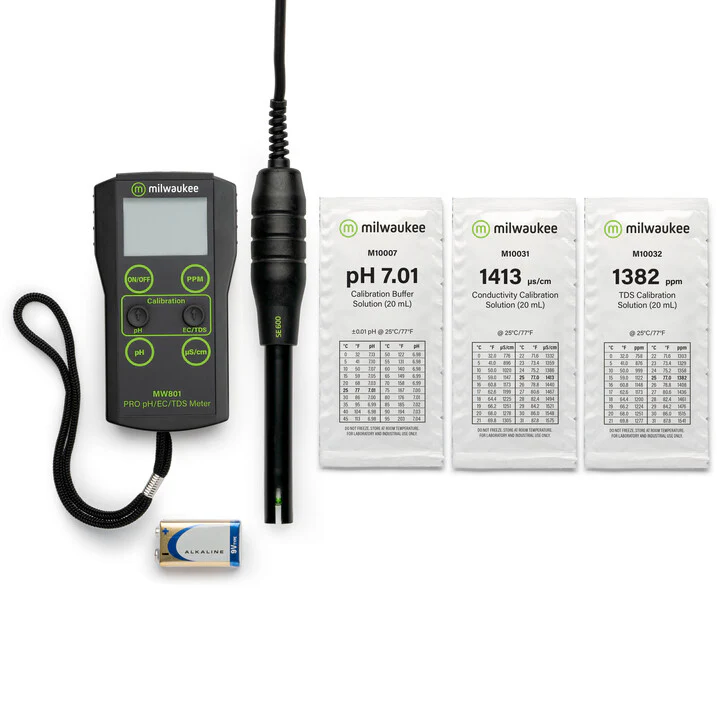 Milwaukee MW801 PRO 3-in-1 Low Range pH, EC, TDS Combo Meter with ATC - Image 3