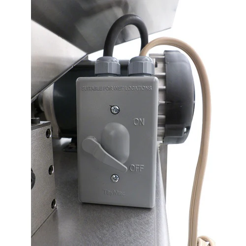 MoreBeer!® UltiMill | The Ultimate Grain Mill | 15 lbs/min | Fully Adjustable Hardened Steel Rollers | 60 lb Hopper Capacity | Wired On/Off Switch | 1/3 HP | Stainless Steel Stand & Mill Body - Image 6