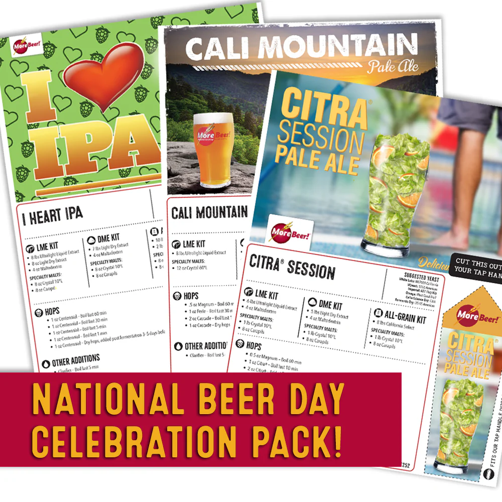 National Beer Day Celebration Ingredient Kit Combo Pack | Citra® Session Pale Ale | Cali Mountain Pale Ale | I Heart IPA