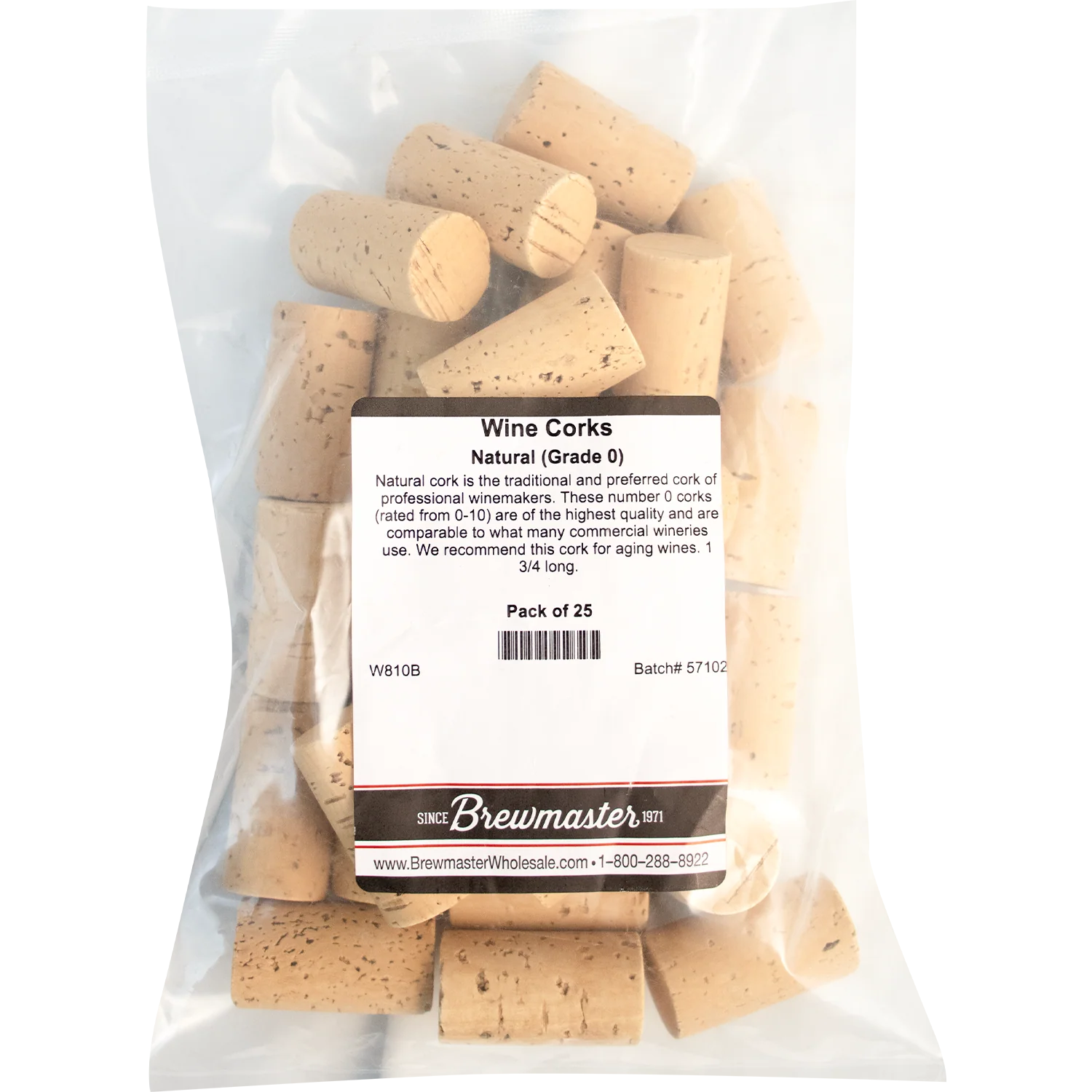 Natural Wine Corks | Ultra Premium Grade 0 | Molinas MP 1N | #9 x 1.75" | 24mm x 44mm - Image 2