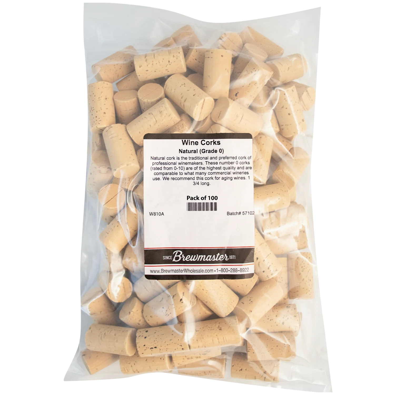 Natural Wine Corks | Ultra Premium Grade 0 | Molinas MP 1N | #9 x 1.75" | 24mm x 44mm - Image 3
