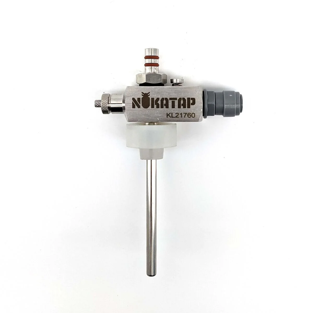 Nukatap® Counter Pressure Bottle Filler | Oxygen Purge Button | Telescopic Filling Stem | Slide-in-Faucet Design | Adapter for Direct Keg Connection | 8 mm Duotight - Image 3