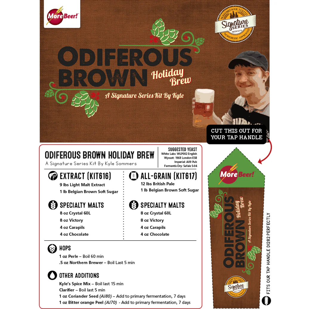 Odiferous Brown Holiday Brew by Kyle | 5 Gallon Beer Recipe Kit | All-Grain - Image 3