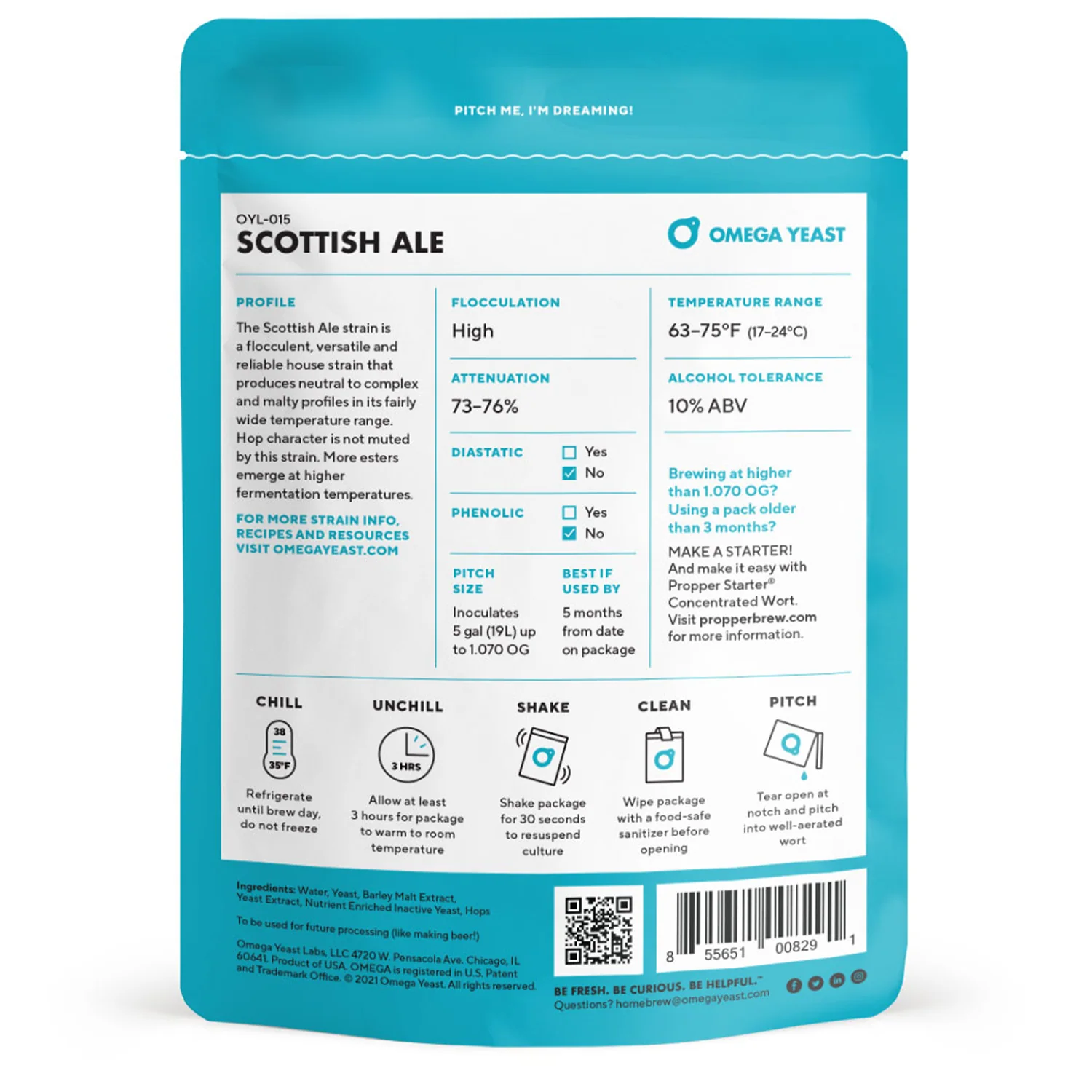 Omega Yeast | OYL-015 Scottish Ale | Beer Yeast | Double Pitch | 225 Billion Cells - Image 2