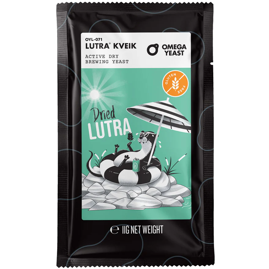 Omega Yeast | OYL-071DRY Dried Lutra Kveik | Beer Yeast | Gluten-Free | Active Dry Brewing Yeast