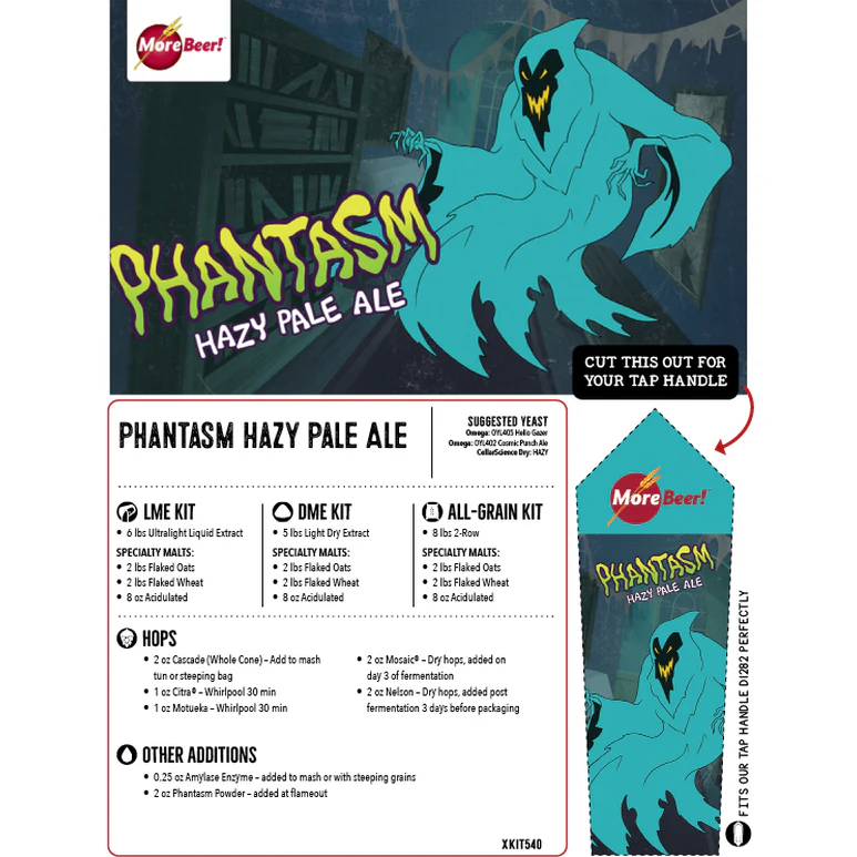 Phantasm Hazy Pale Ale | 5 Gallon Beer Recipe Kit | All-Grain - Image 3