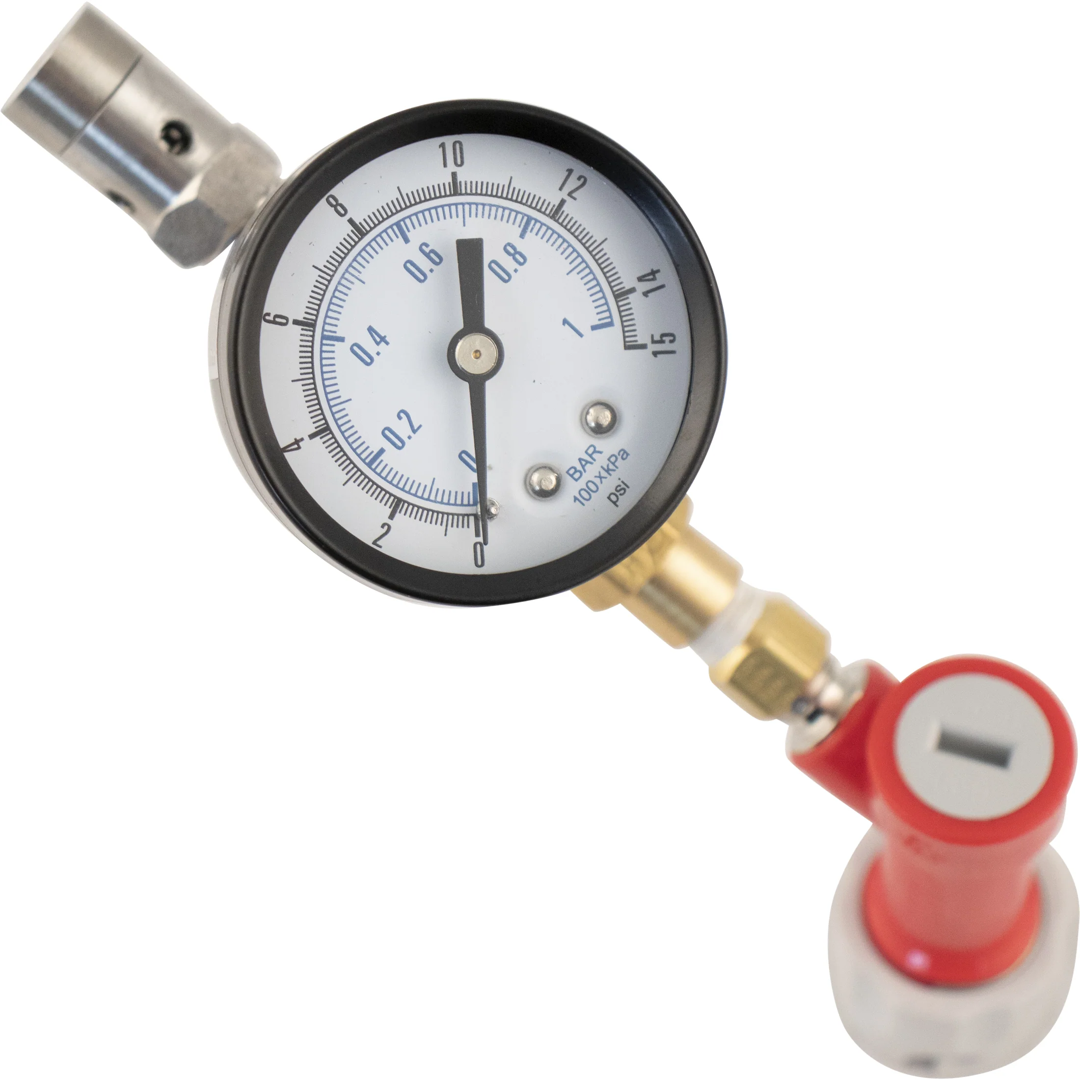 Spunding Valve (With Gauge) - Pin Lock Quick Disconnect (QD) - Image 3