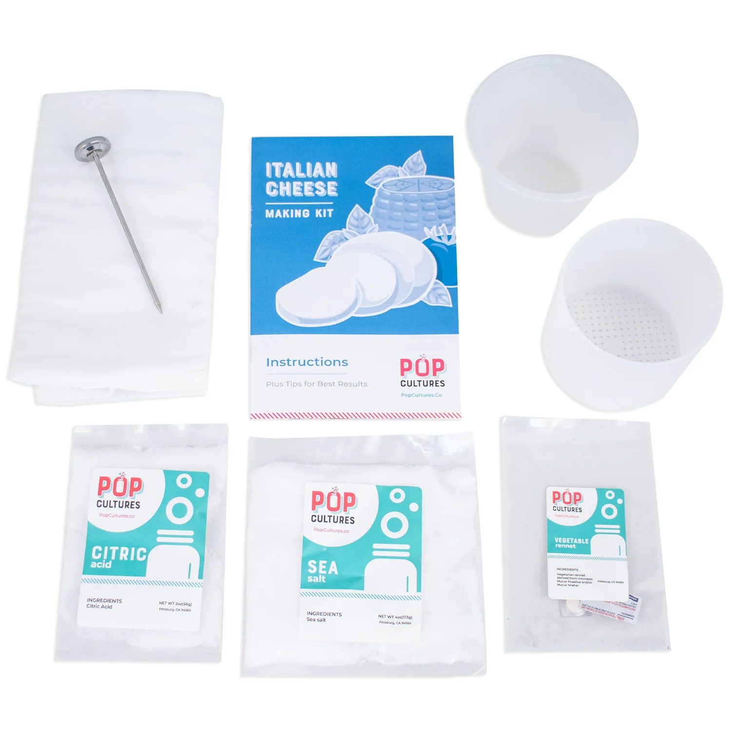 Pop Cultures | Italian Cheese Making Kit - Image 2