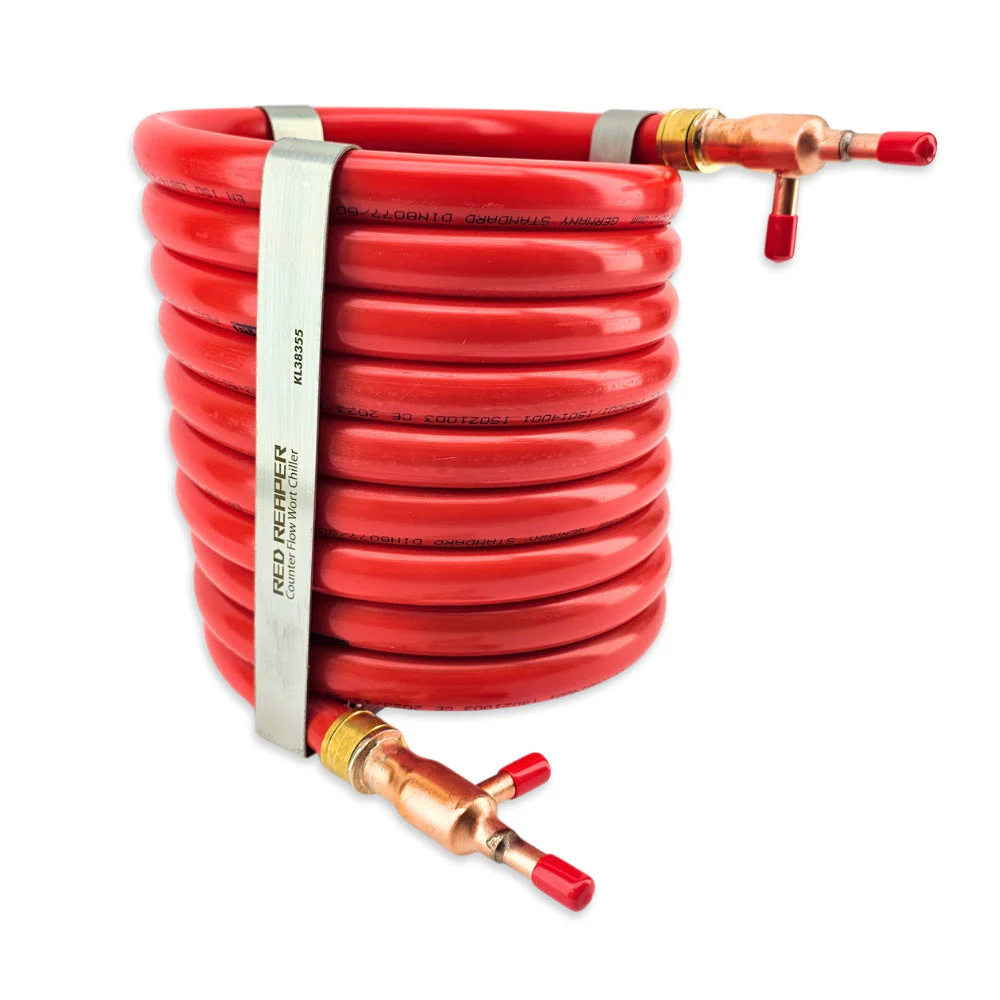 Red Reaper Counterflow Chiller | PEX / Copper Wort Chiller | 3/8" Barbs | 9.5mm Duotight Compatible - Image 5