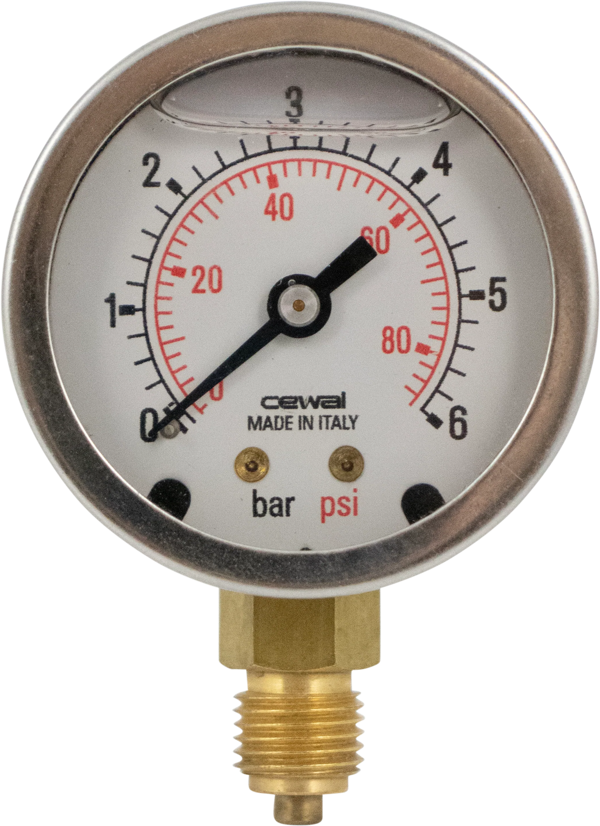 Replacement Pressure Gauge for Marchisio Wine Plate Filter w/ Noryl Plates