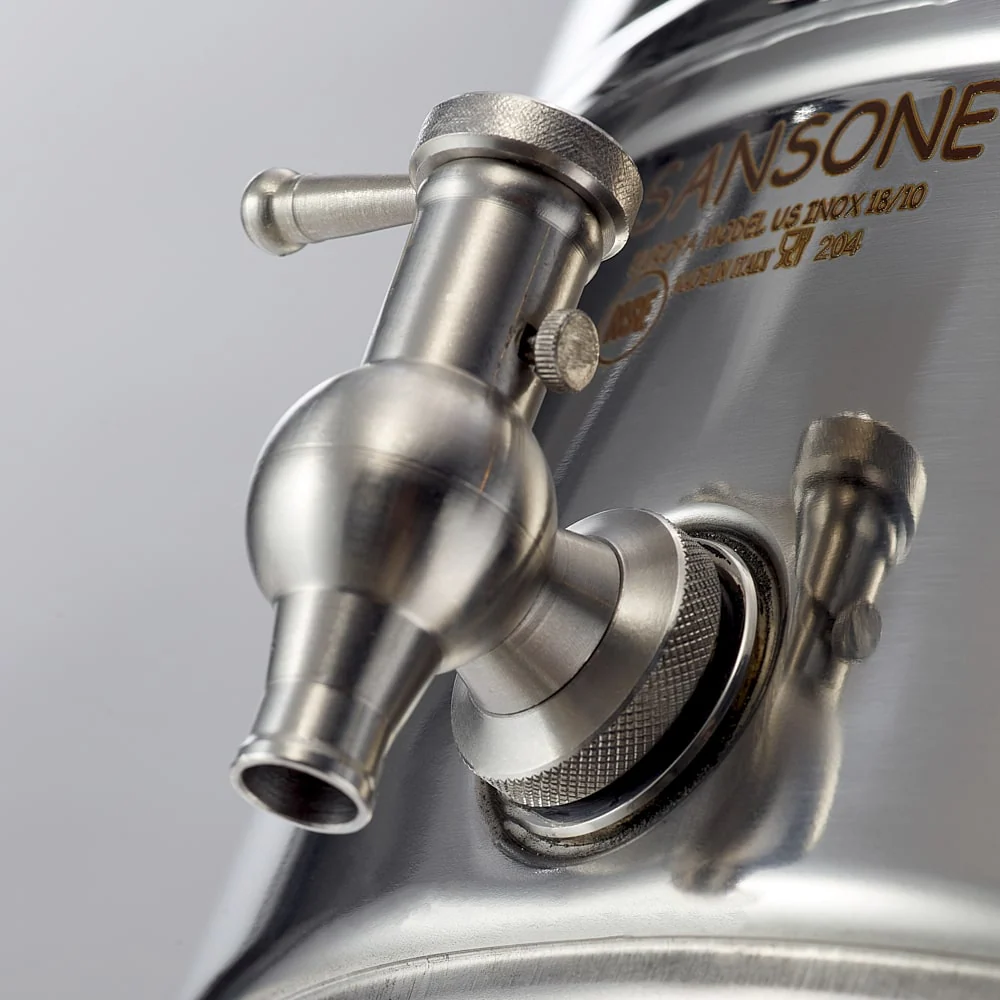 Sansone Water Dispenser Valve | 1/2 in. BSP | 316 Stainless Steel | NSF Certified | Made in Italy
