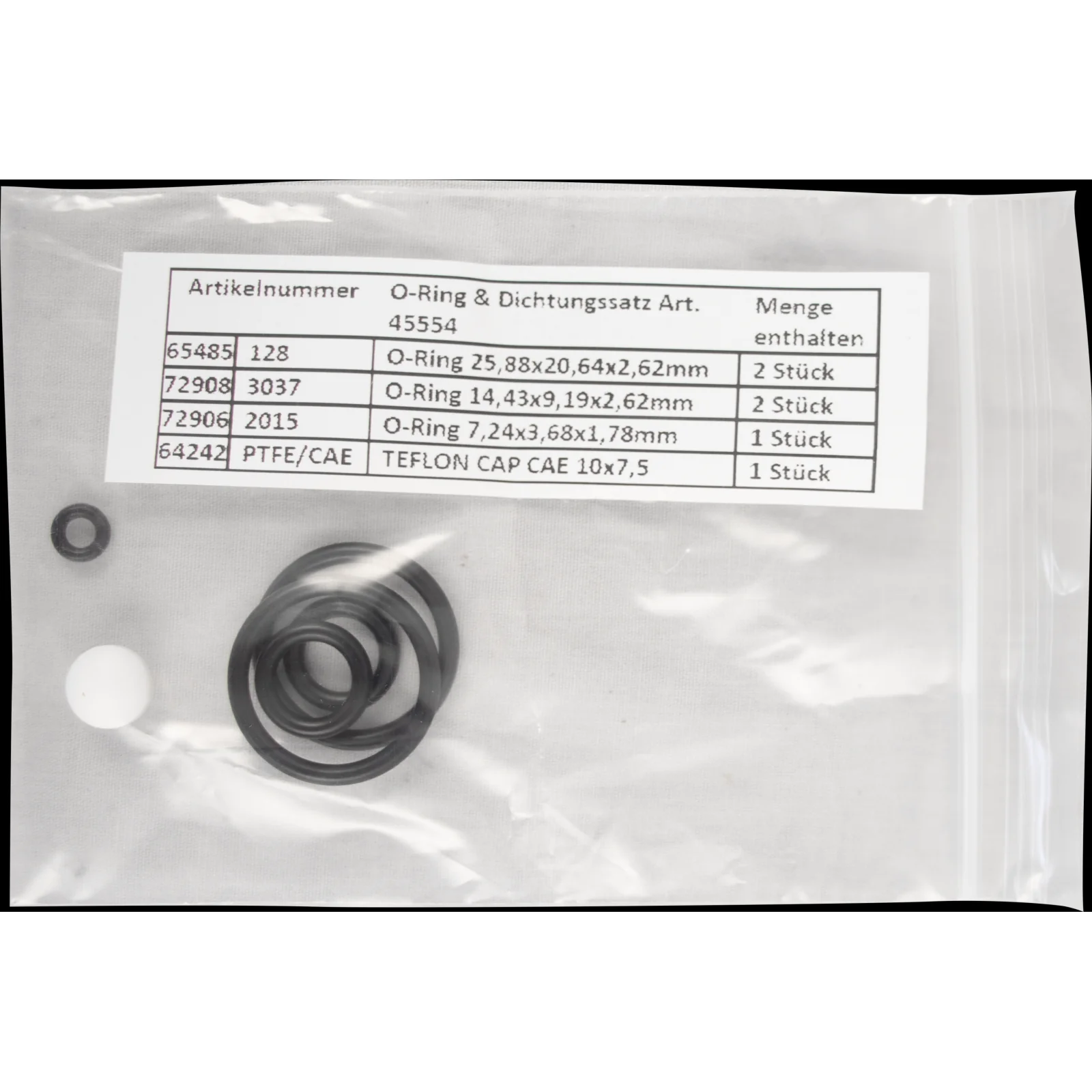 Seal Kit for Speidel Variable Volume Lid Pump - Image 2