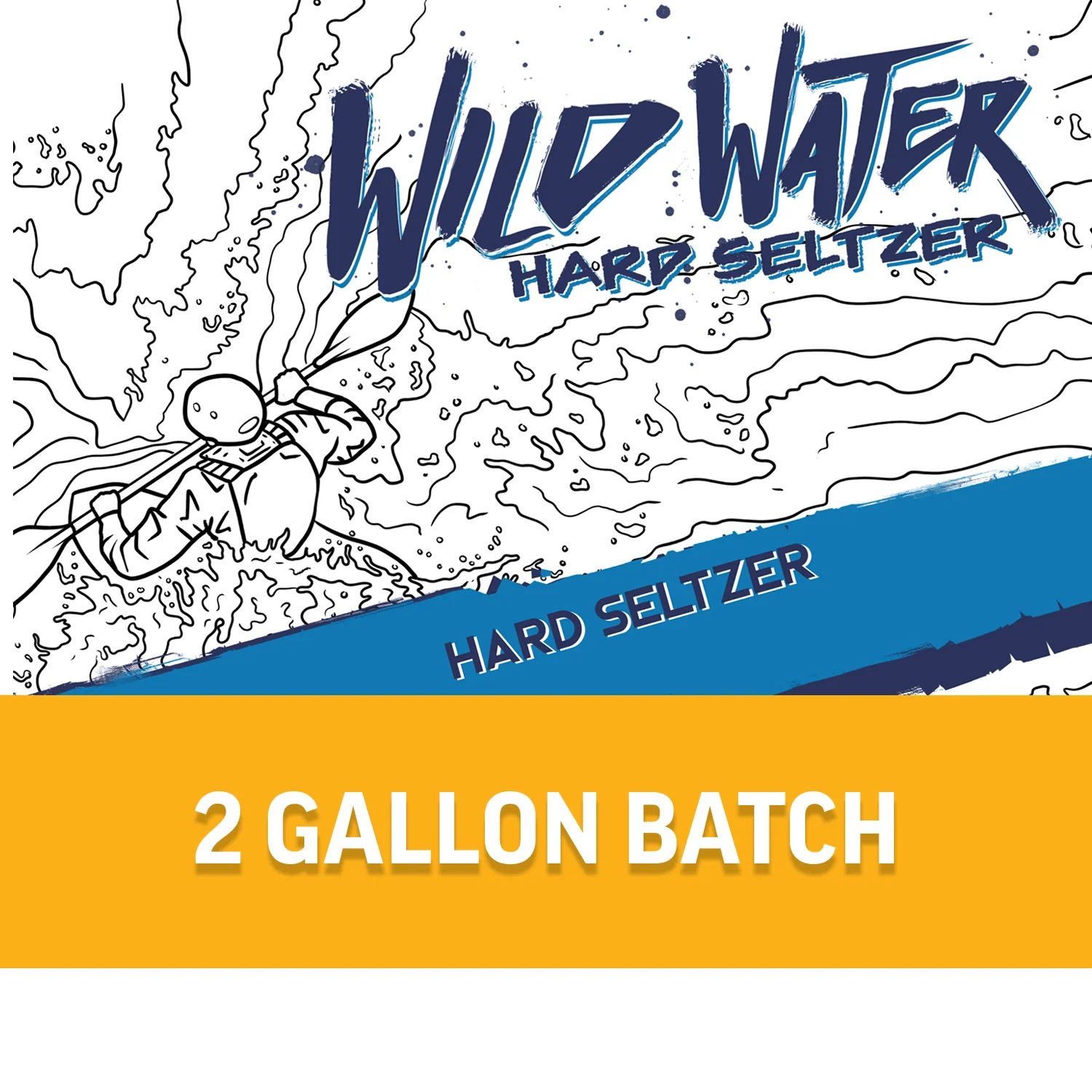 Flash Brewing® | Wild Water Classic Hard Seltzer | 2 Gallon Recipe Kit | Just Mix & Ferment