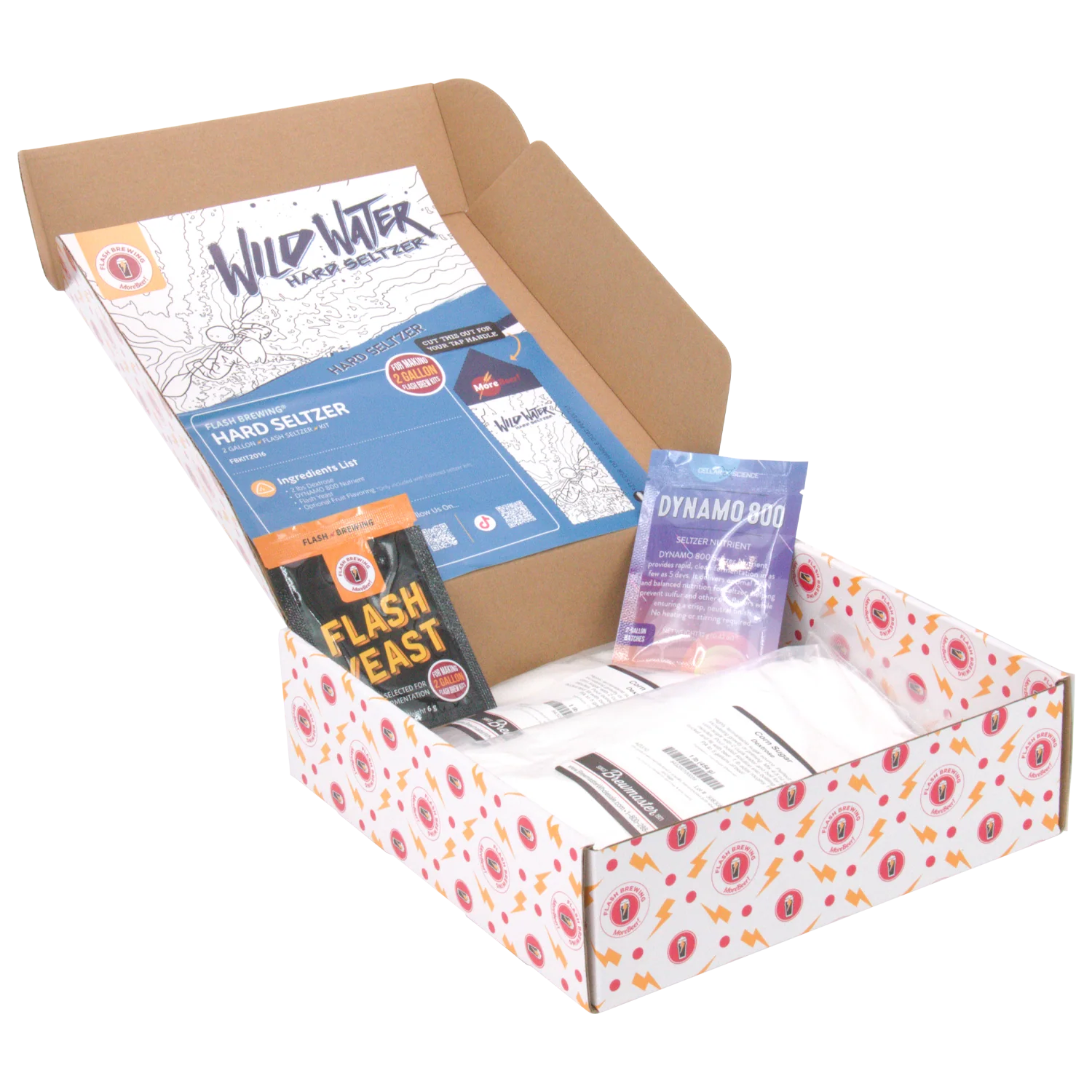 Flash Brewing® | Wild Water Classic Hard Seltzer | 2 Gallon Recipe Kit | Just Mix & Ferment - Image 8