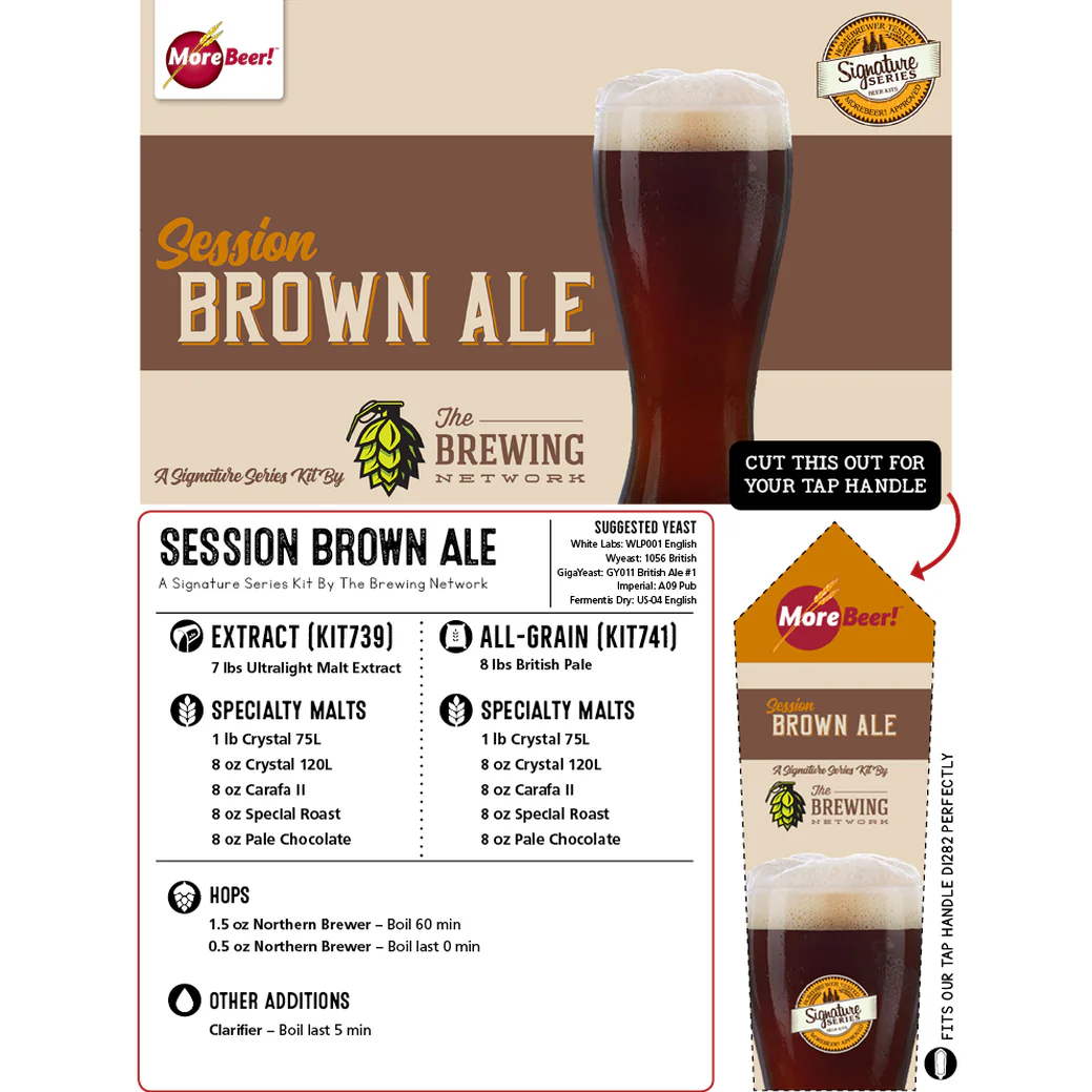 Session Brown Ale by The Brewing Network | 5 Gallon Beer Recipe Kit | Extract - Image 3