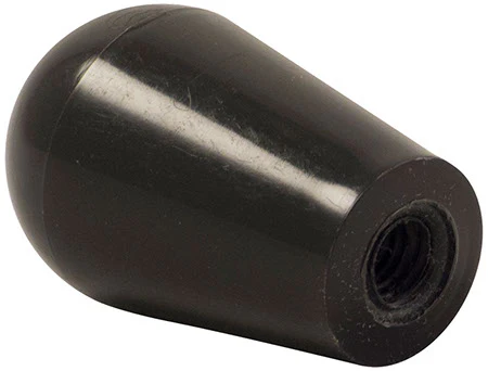 Short Faucet Handle | Low Profile Beer Tap Handle | Rounded Black Plastic - Image 2