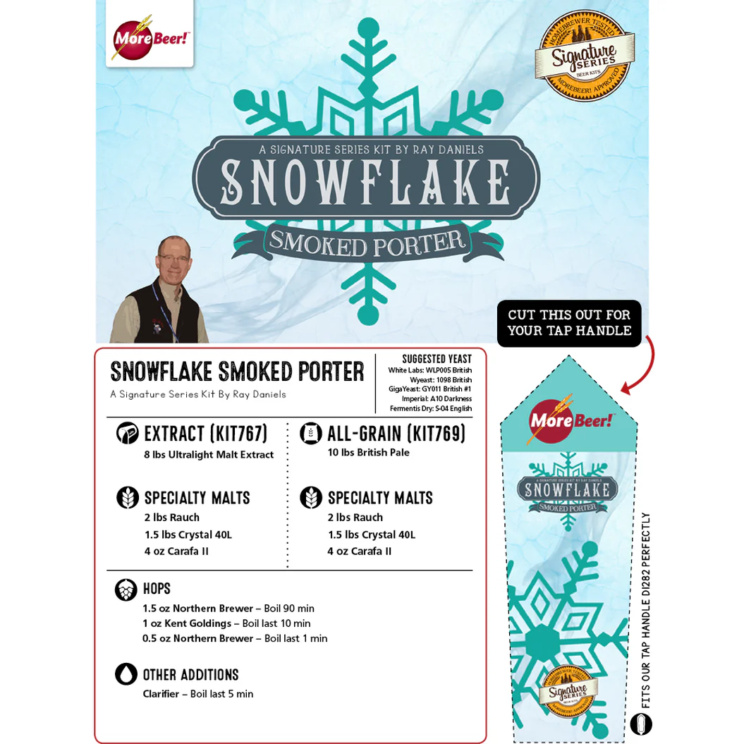 Snowflake Smoked Porter by Ray Daniels | 5 Gallon Beer Recipe Kit | All-Grain - Image 3