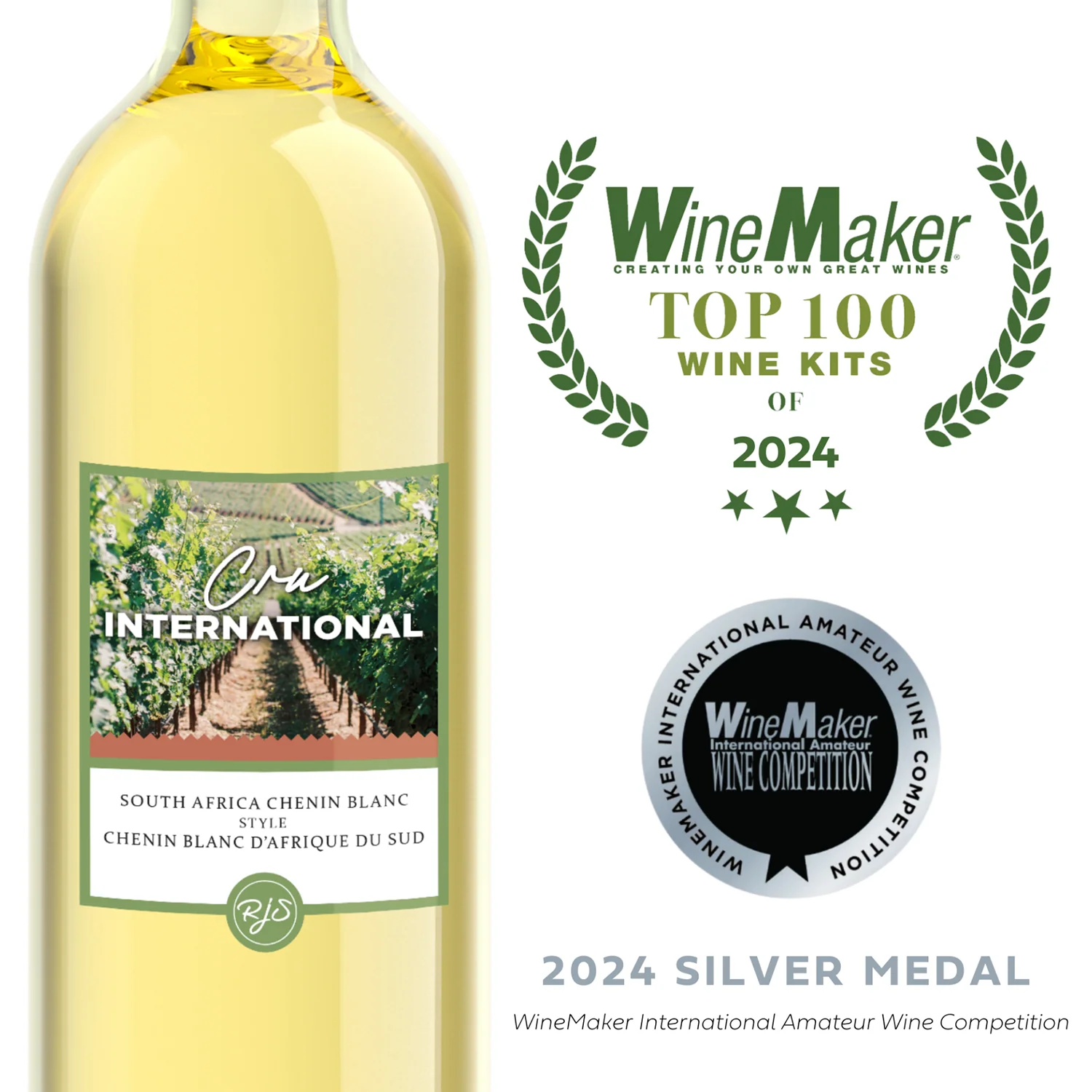 South African Chenin Blanc Wine Making Kit | Cru International | Silver Medal | Top 100 Wine Kits