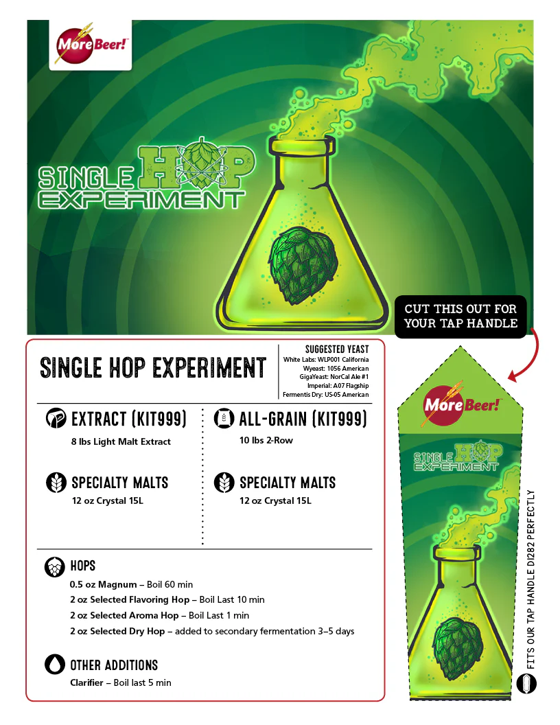 The Southern Passion Single Hop Experiment | 5 Gallon Beer Recipe Kit | All-Grain - Image 3