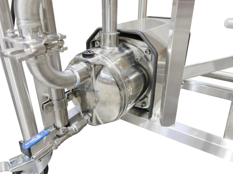 Speidel CIP System | Clean In Place | Stainless Steel Conical Tanks | Rolling Cart | 110V - Image 2