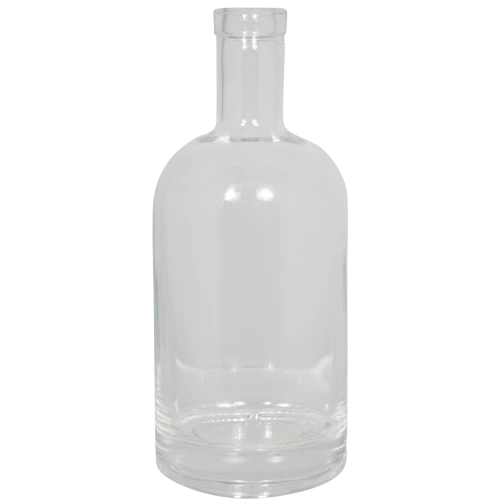 Spirit Bottle | Glass Liquor Bottle | Clear | 750 mL | Single