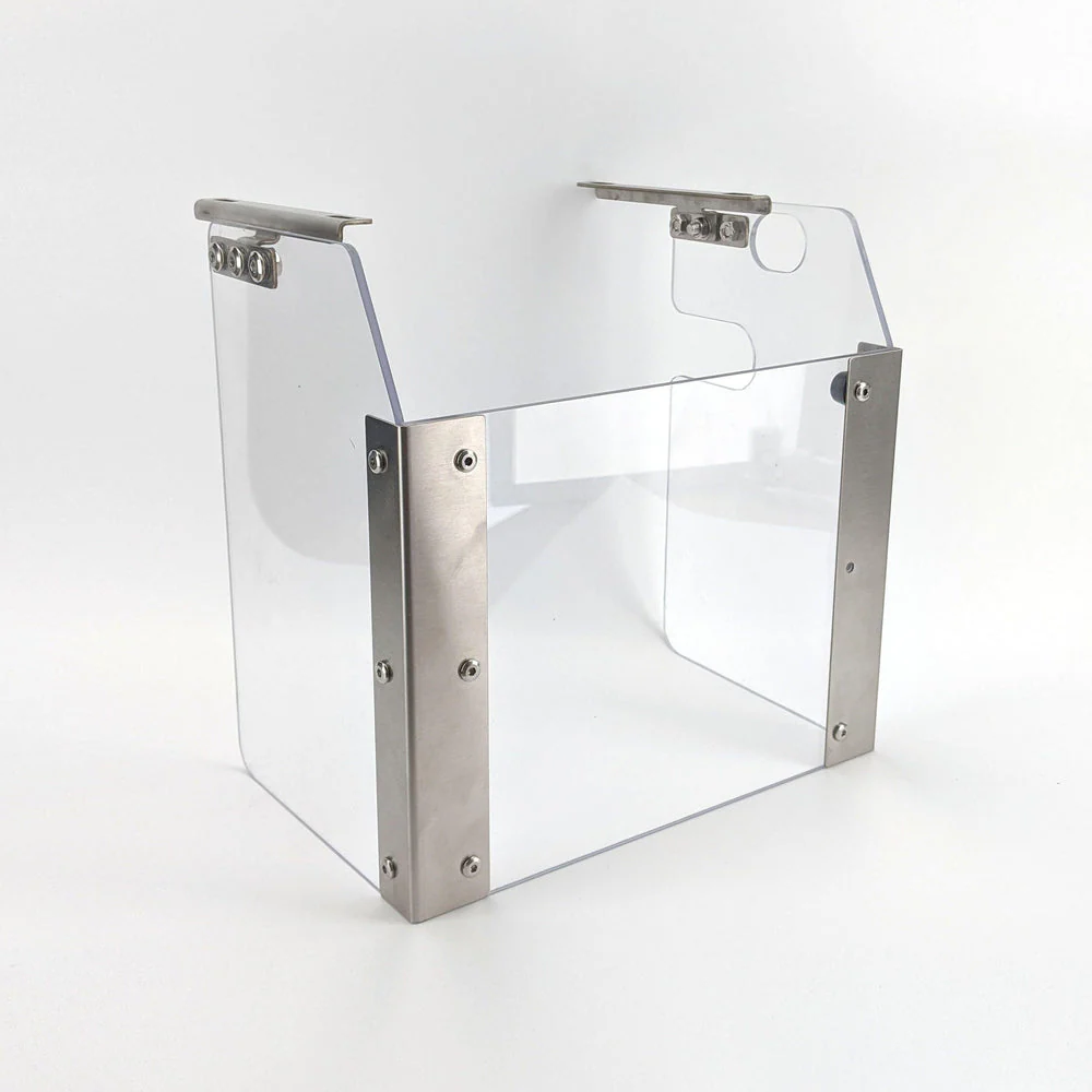 Splash Guard for Manual Cannular Bench Top Can Seamer