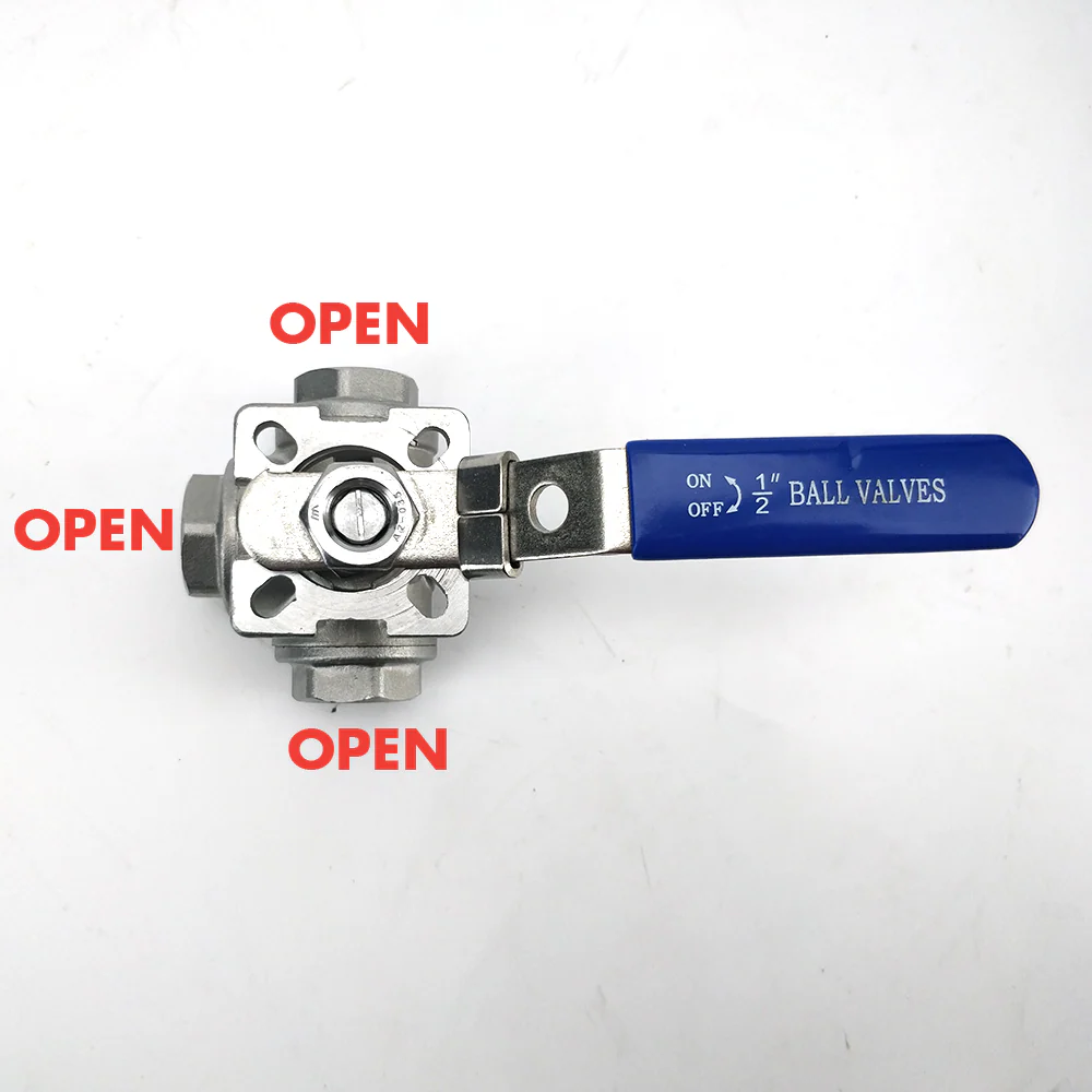 Stainless 3-Way Ball Valve - 1/2 in. BSP - Image 6