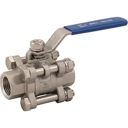 3 Piece Ball Valves - Stainless 1/2 in.