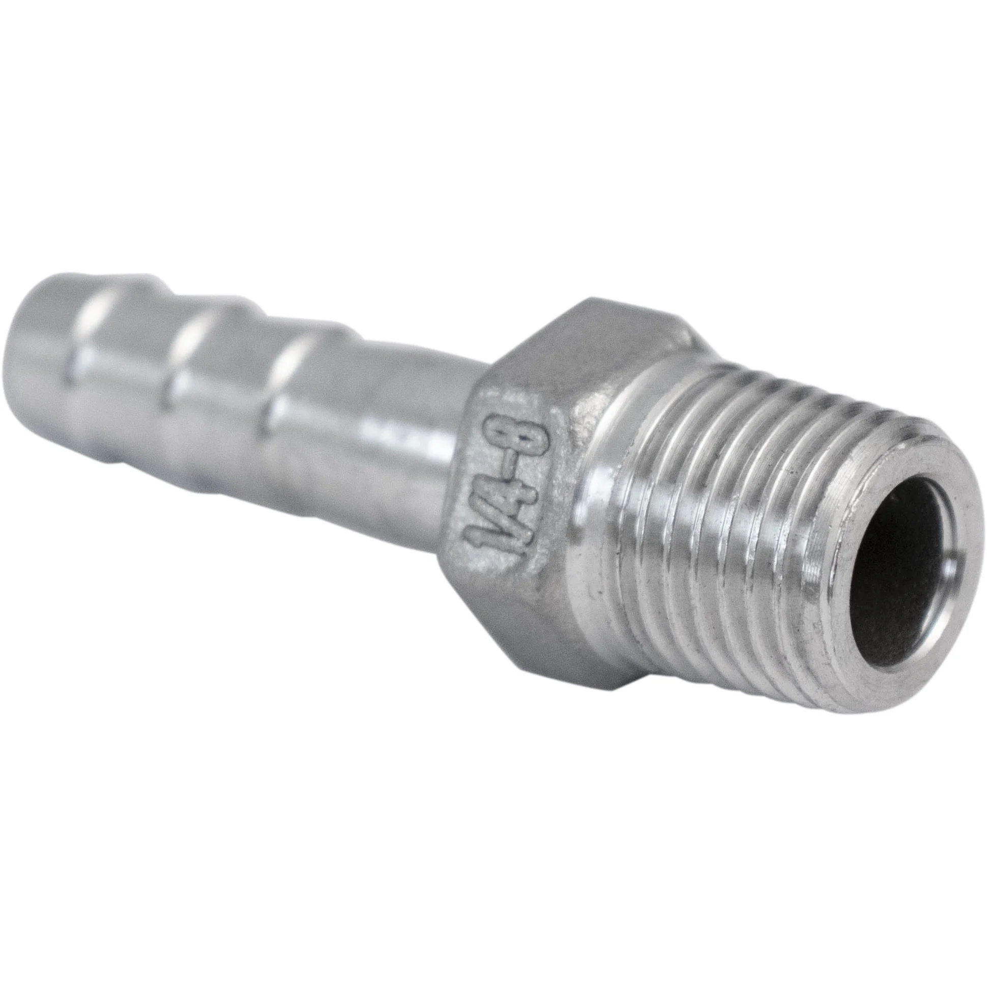 Stainless Barb - 1/4 in. Male BSPP x 5/16 in. Hose Barb - Image 2