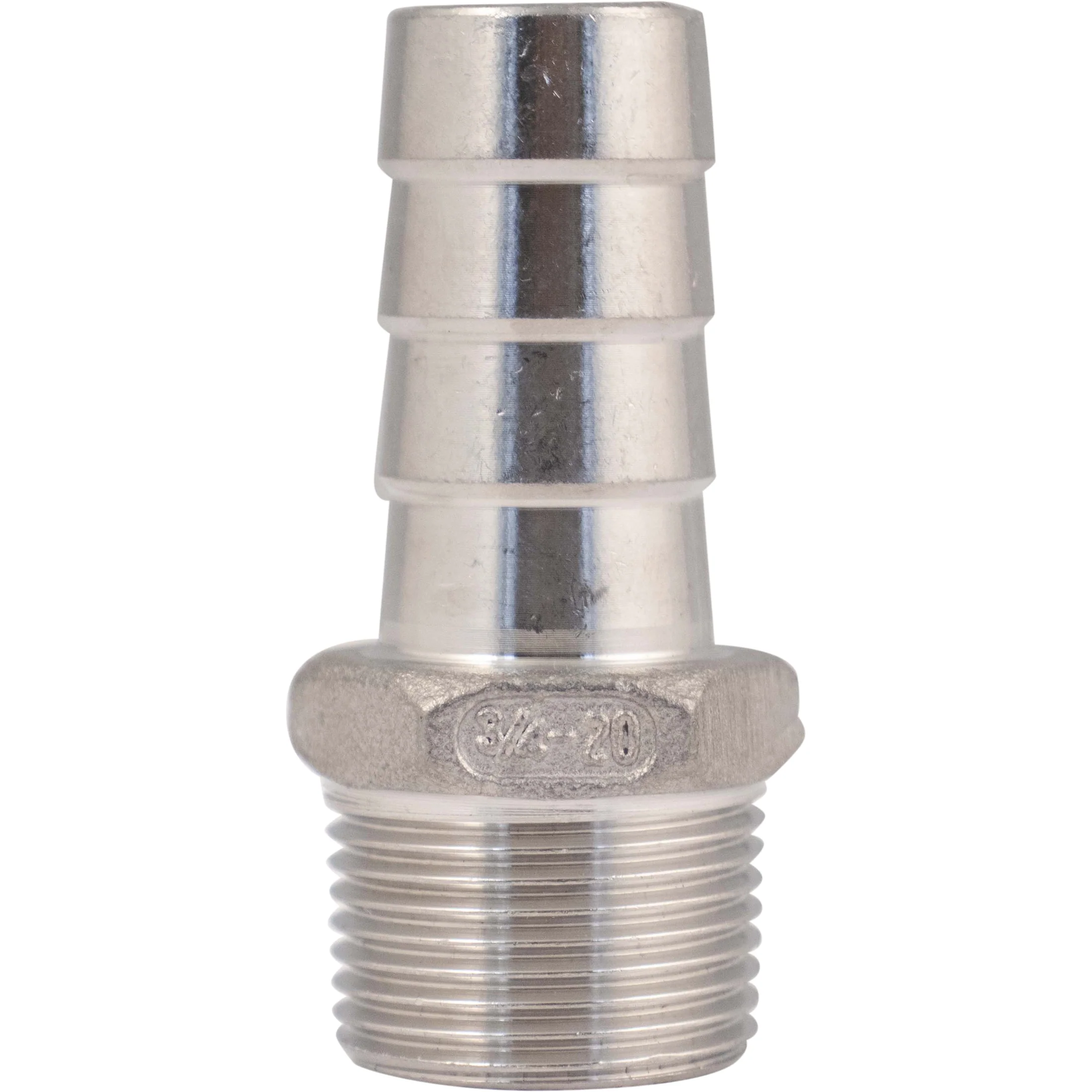 Stainless Barb - 3/4 in. Male BSPP x 3/4 in.