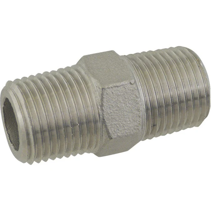 Stainless Hex Nipple - 1/2 in. x 1 3/4 in.