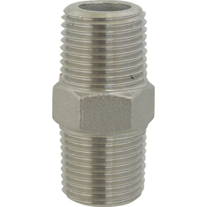 Stainless Hex Nipple - 1/2 in. x 1 3/4 in. - Image 2