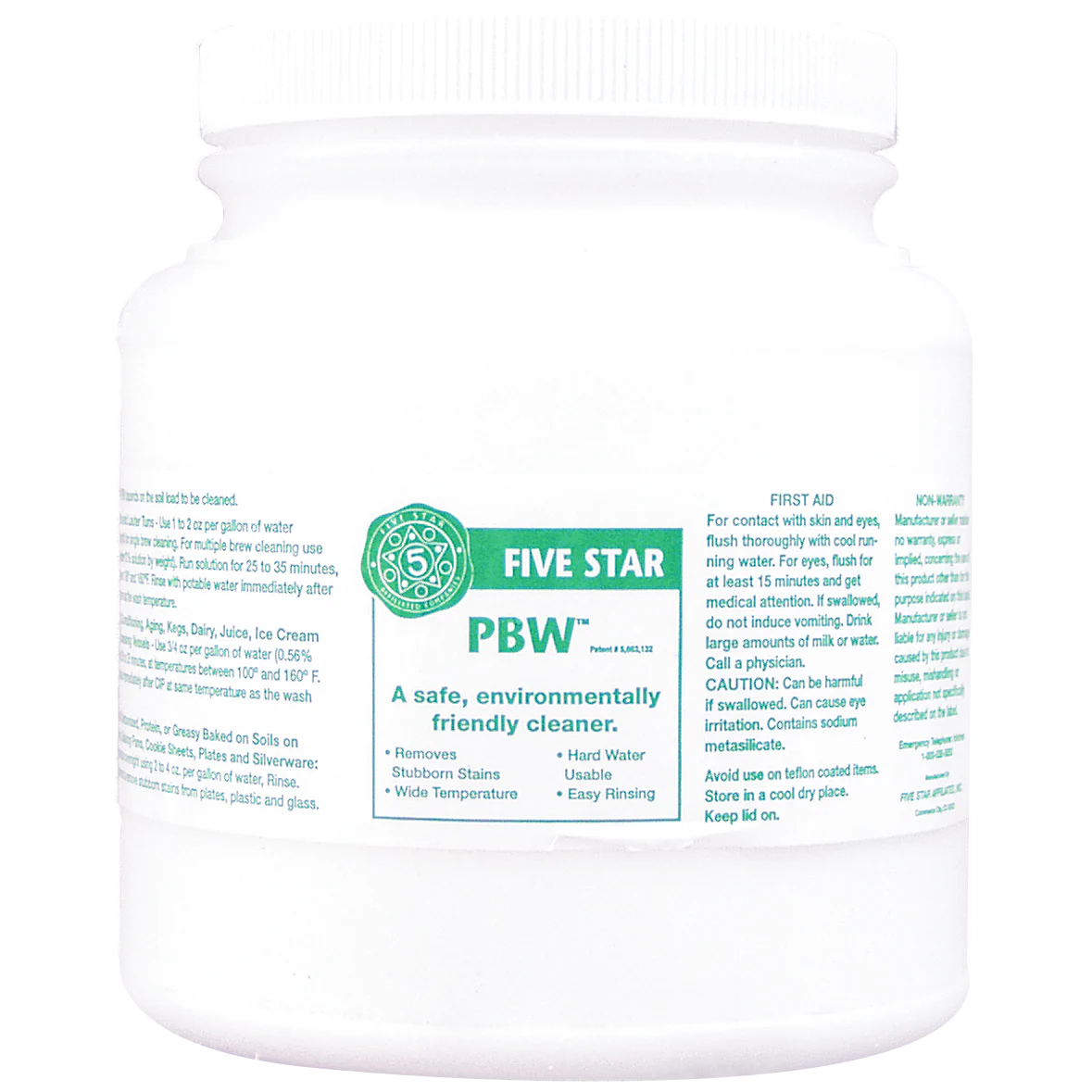 Five Star | PBW Cleaner | Powdered Brewery Wash | Non-Hazardous | Alkaline Brewery Cleaner | Environmentally Friendly - Image 3